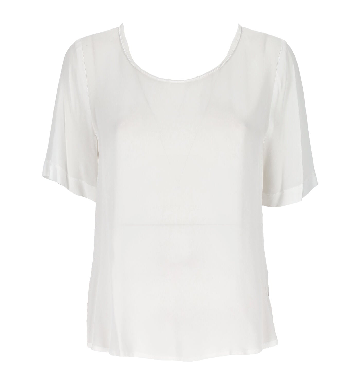 Blusa girocollo mezza manica