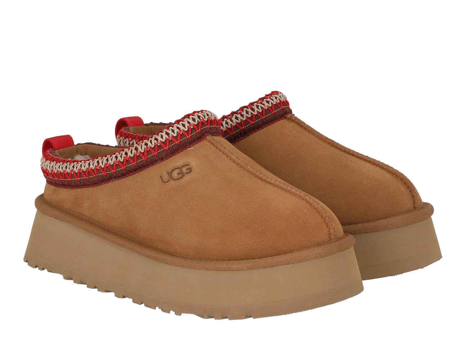 Sabot in camoscio, con cuciture a contrasto. Suola in gomma alta.