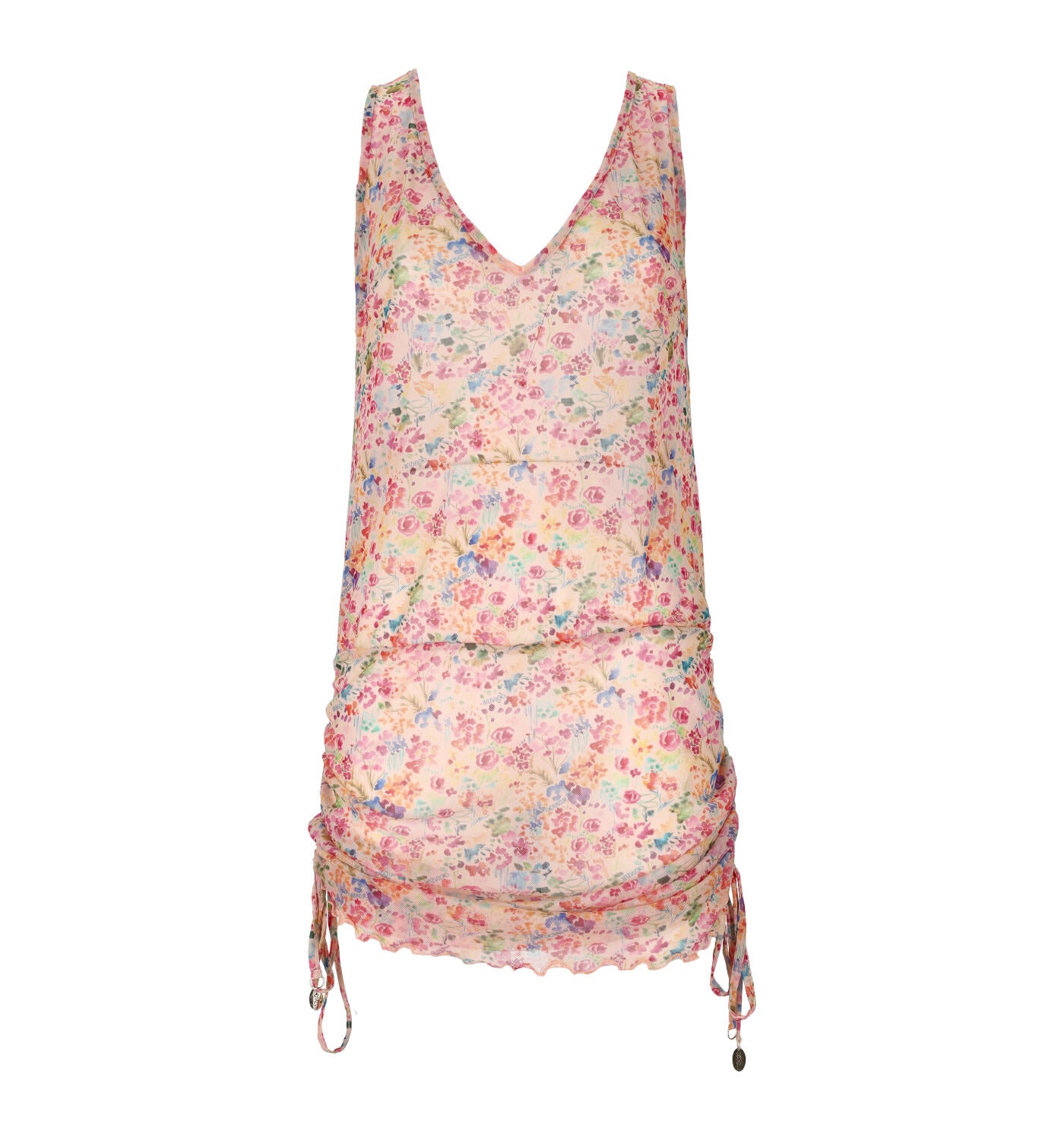 Abito midi copricostume fantasia fiori