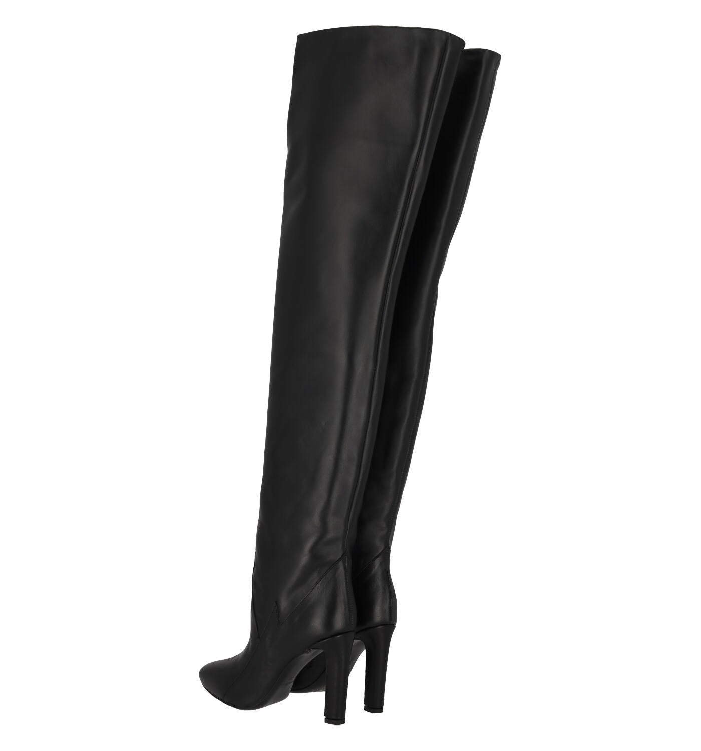 Stivale alto in pelle