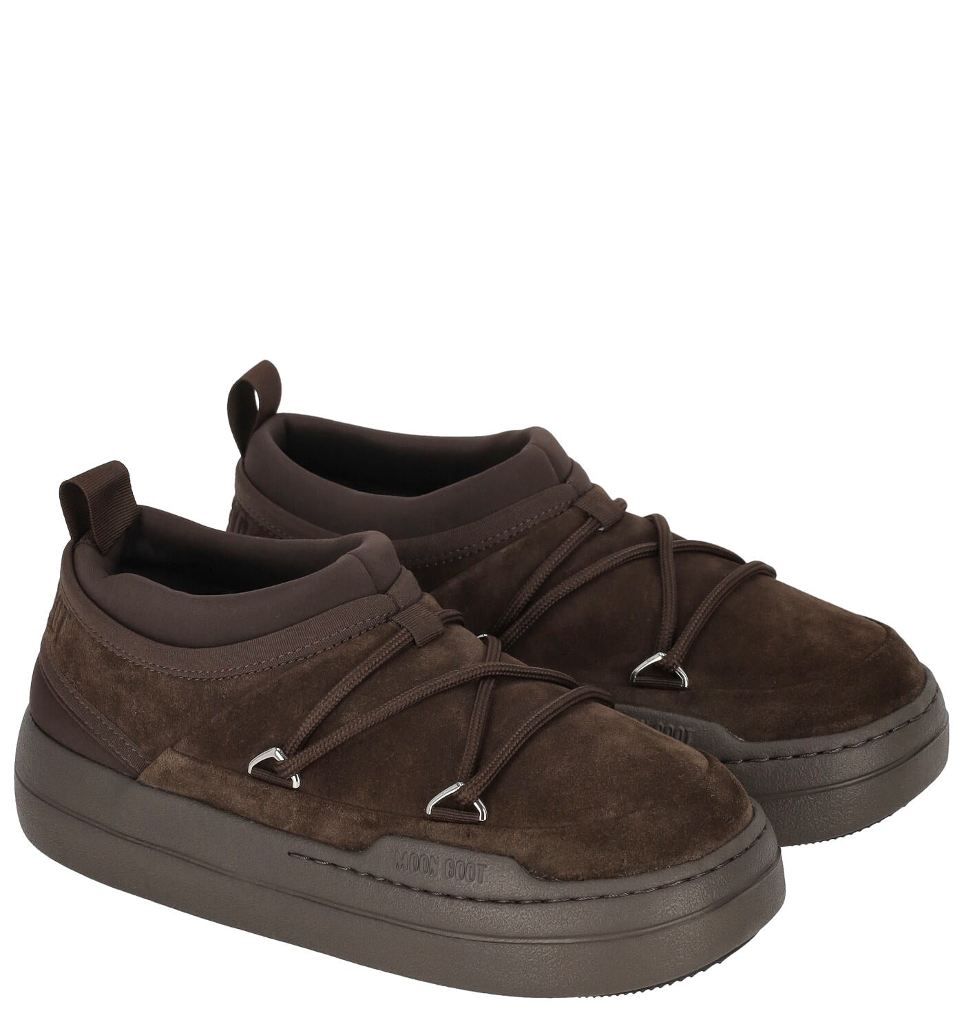 Park sneaker icon in camoscio con lacci