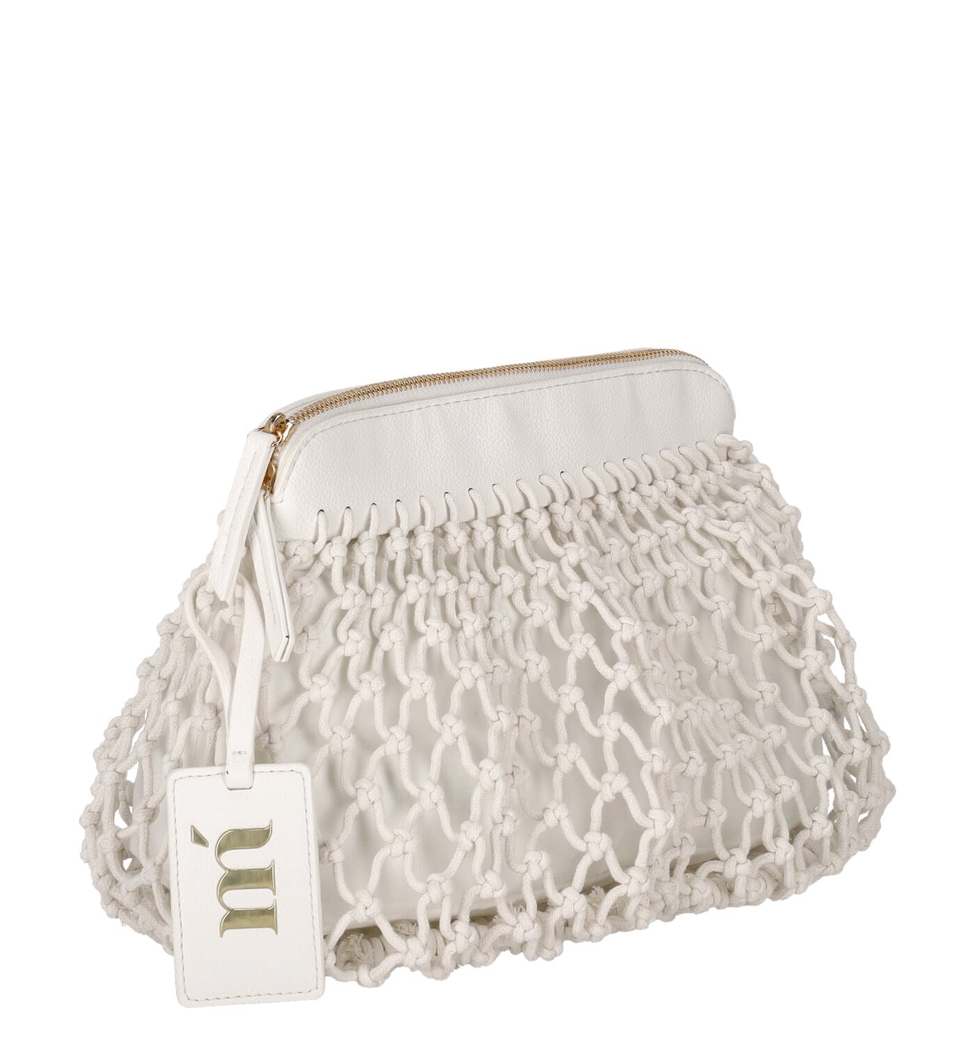 Pochette in rete con zip