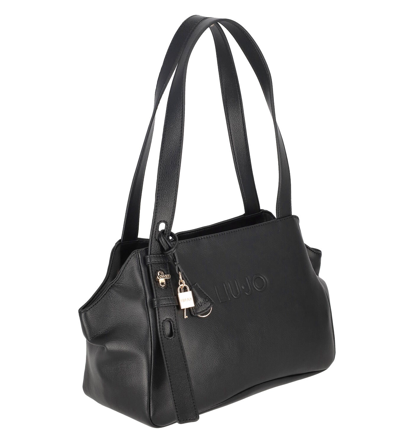 Borsa shopping orizzontale con chiusura a zip e manici regolabili