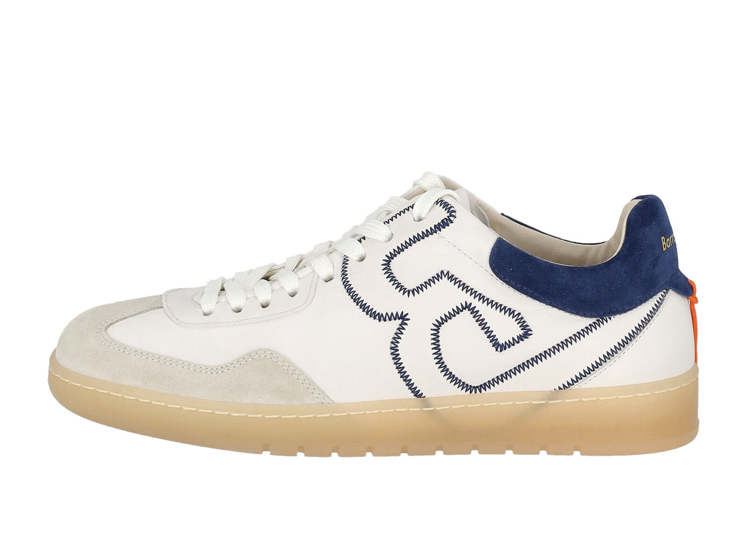 Sneakers in pelle logo cucito