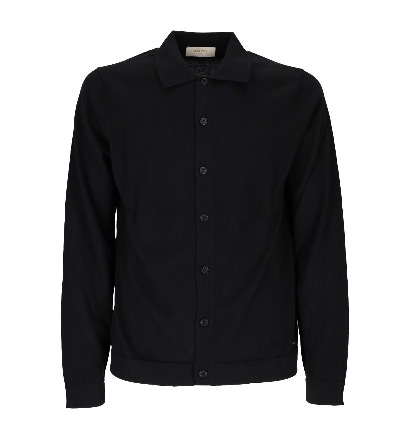 Cardigan con colletto manica lunga in filo