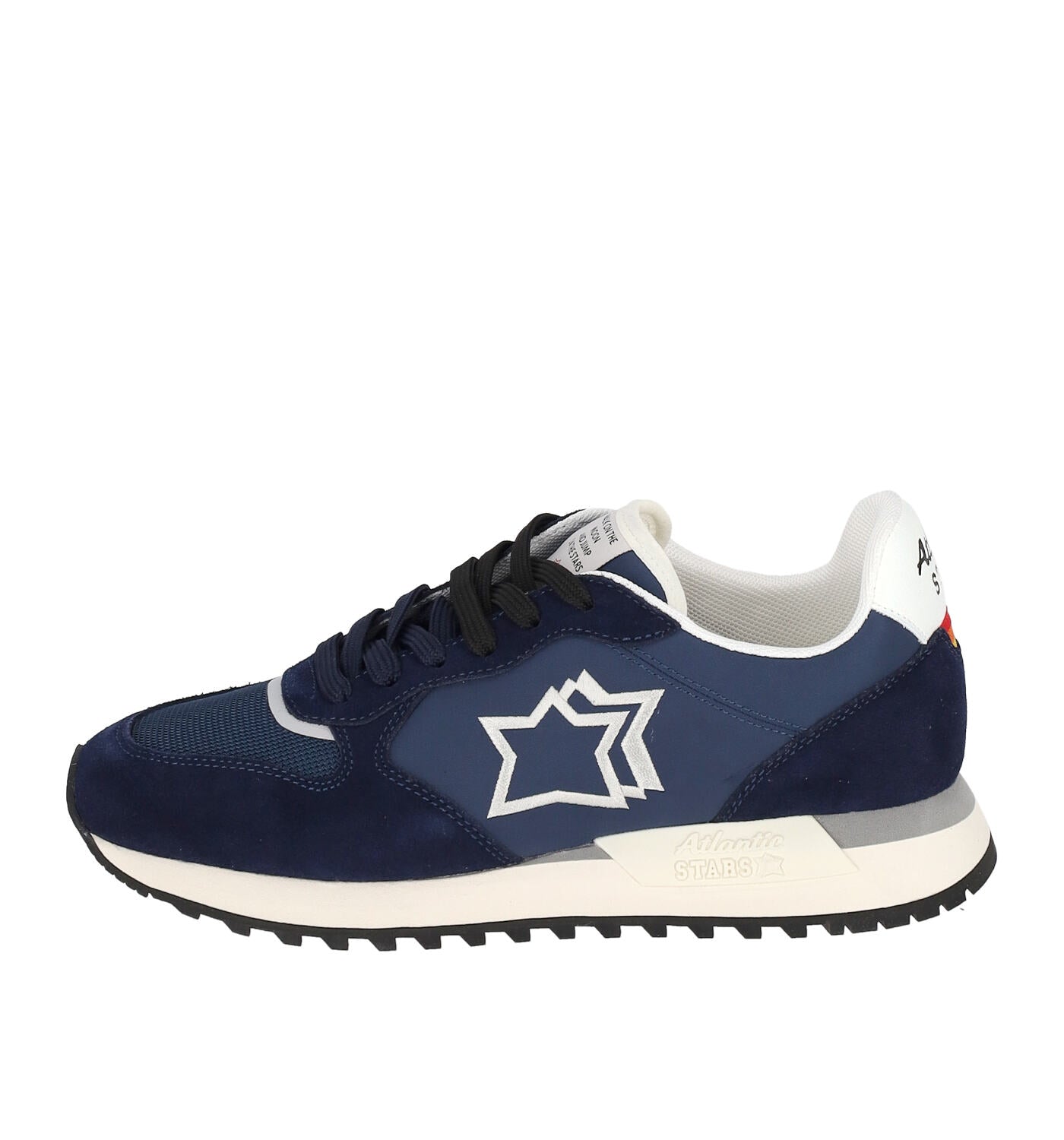 Sneakers in tessuto e camoscio , suola in gomma
