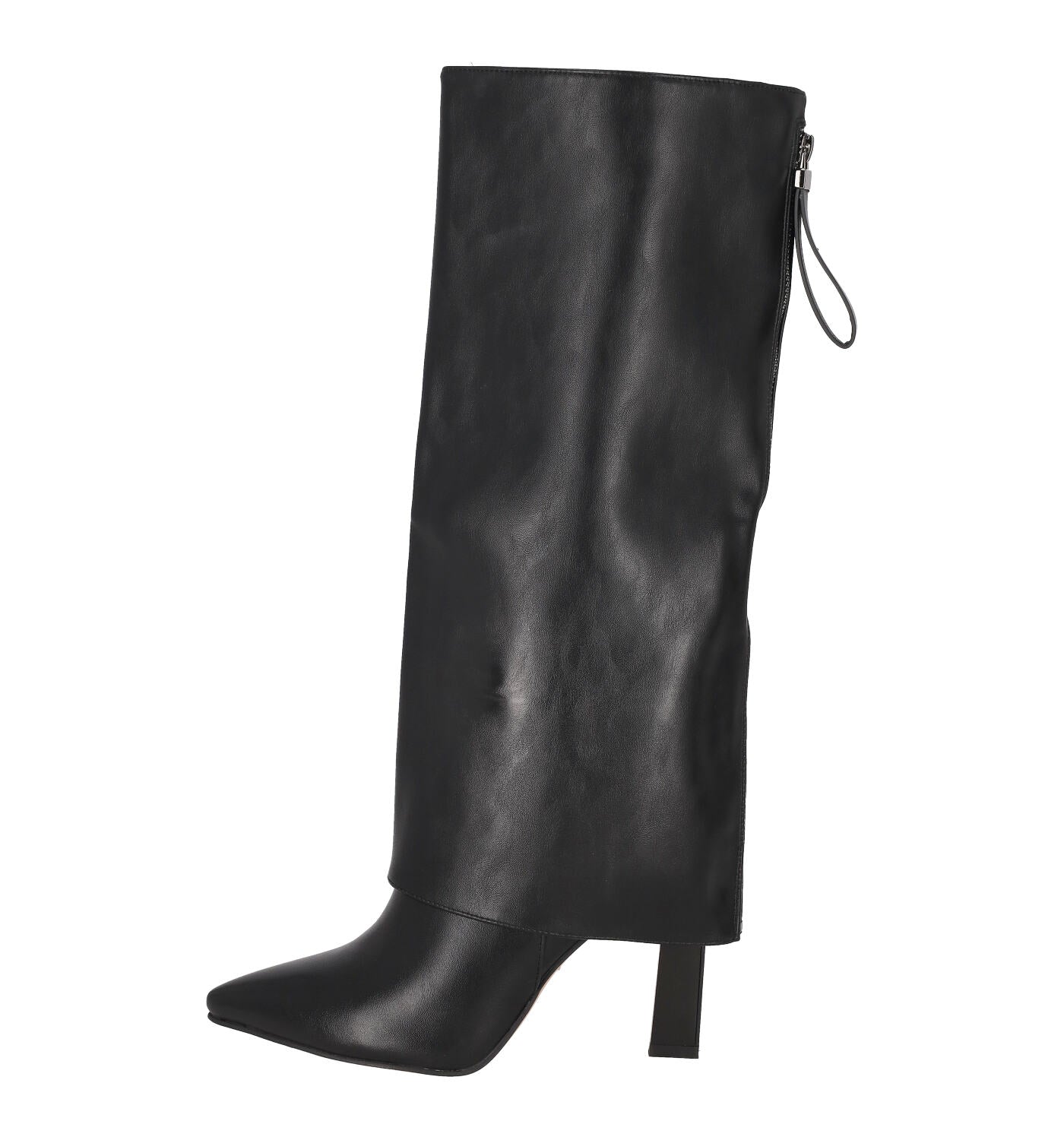 Stivale in ecopelle con tacco altezza 10 cm