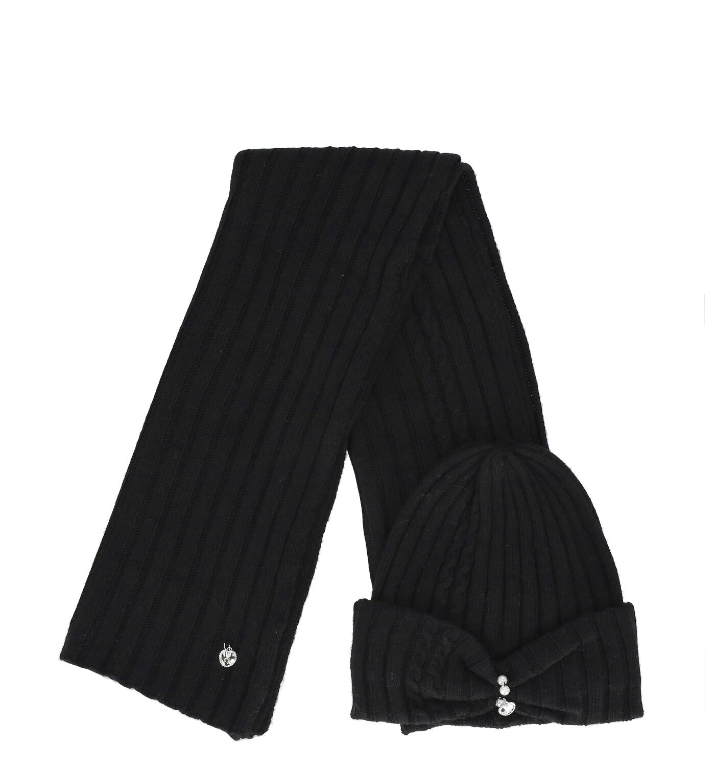 Set sciarpa più cappello in lana