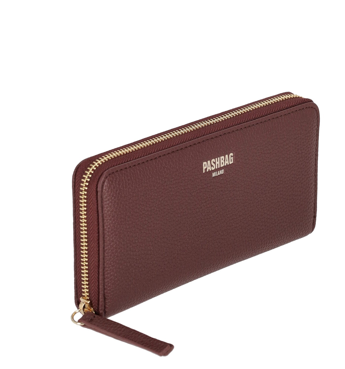 Portafoglio grande in pelle martellato con zip around