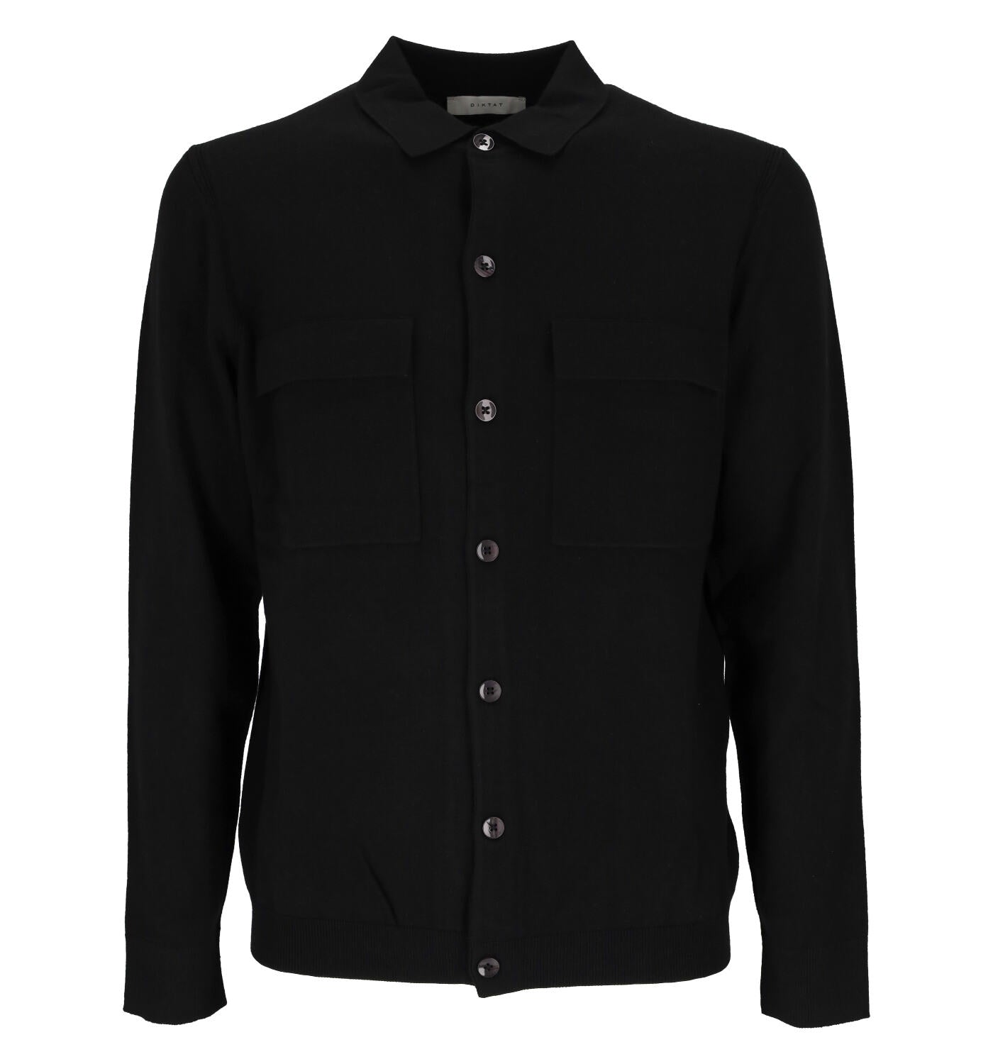 Cardigan over shirt con tasche e bottoni .