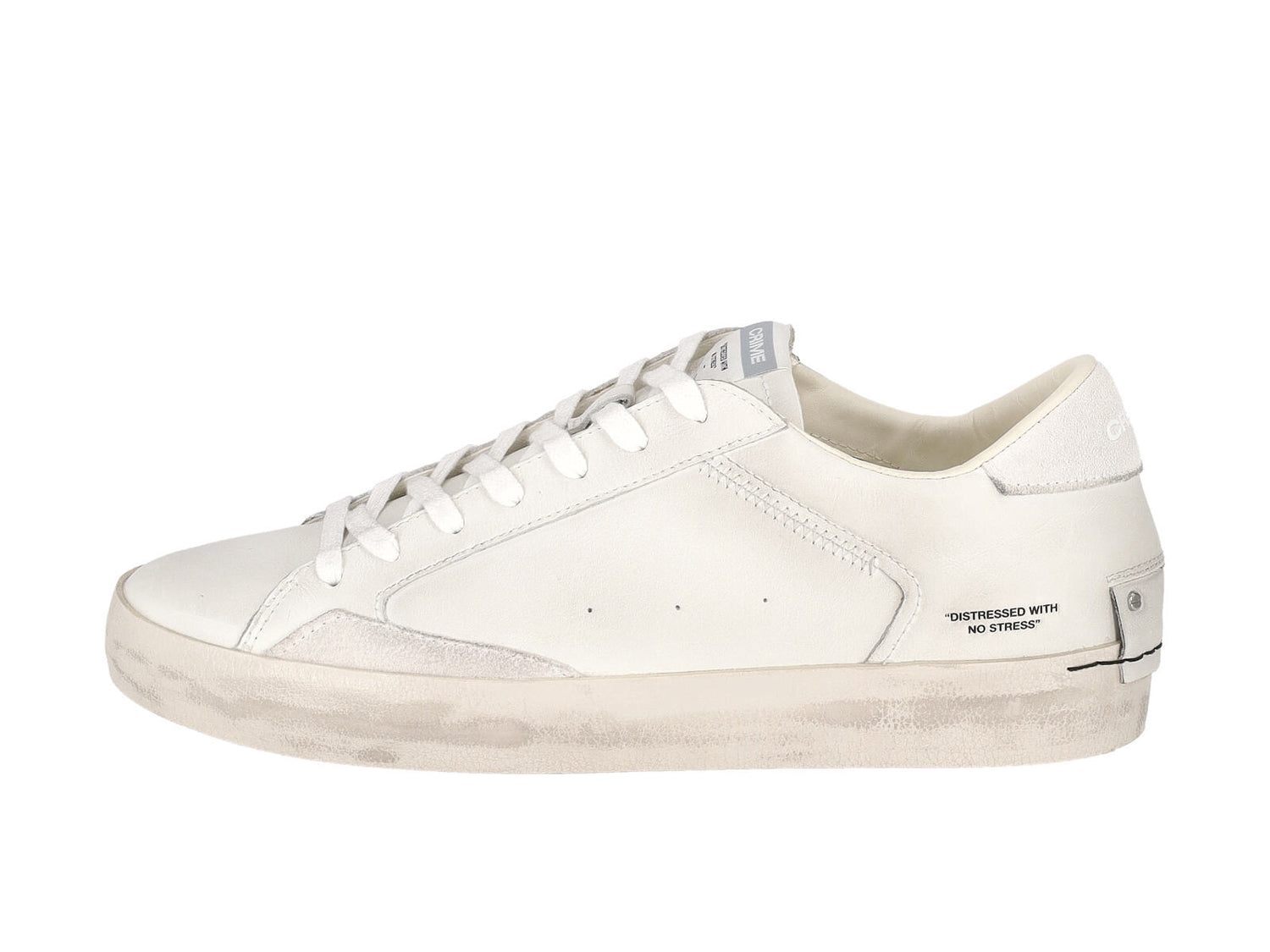 Sneakers in pelle con riporti in camoscio