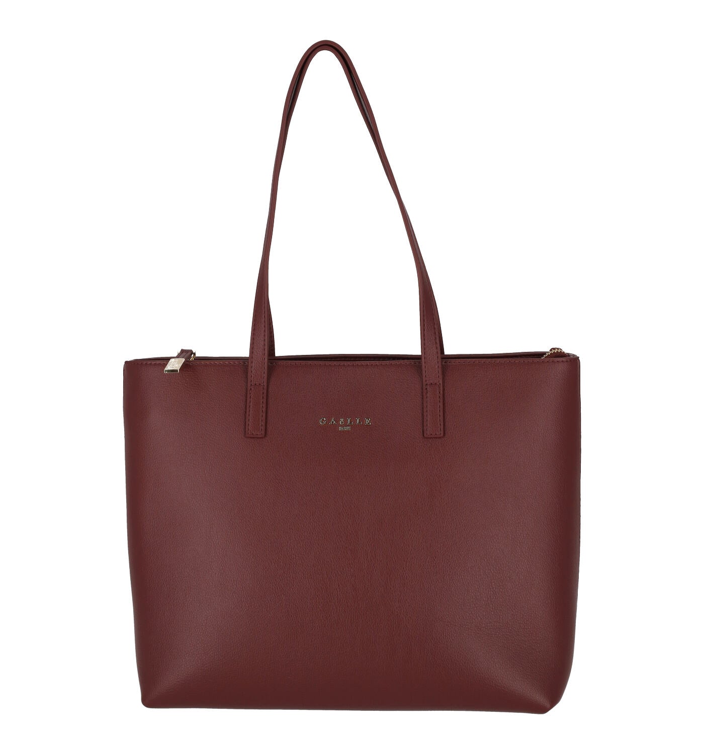 Borsa Shopping media con manici lunghi e chiusura zip