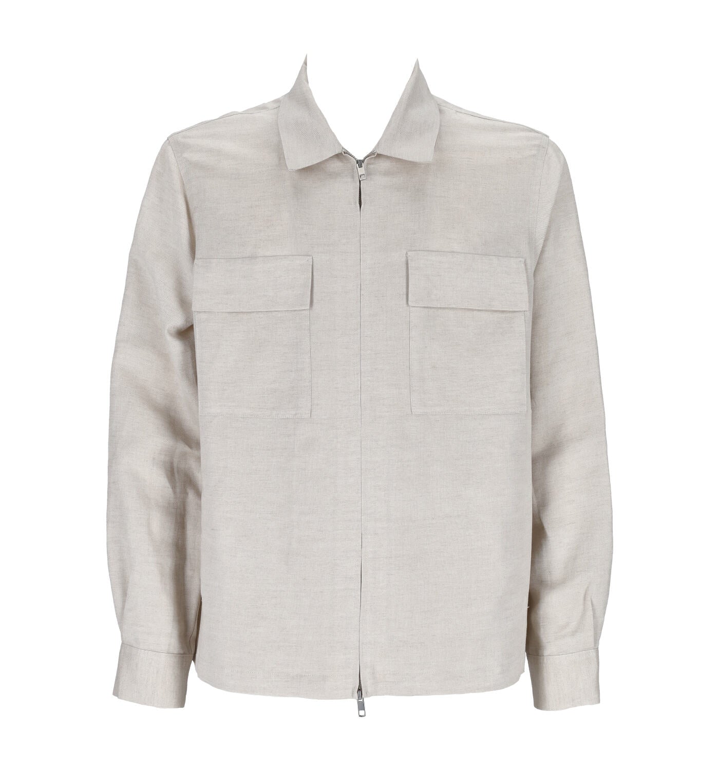 Overshirt in mistolino con zip