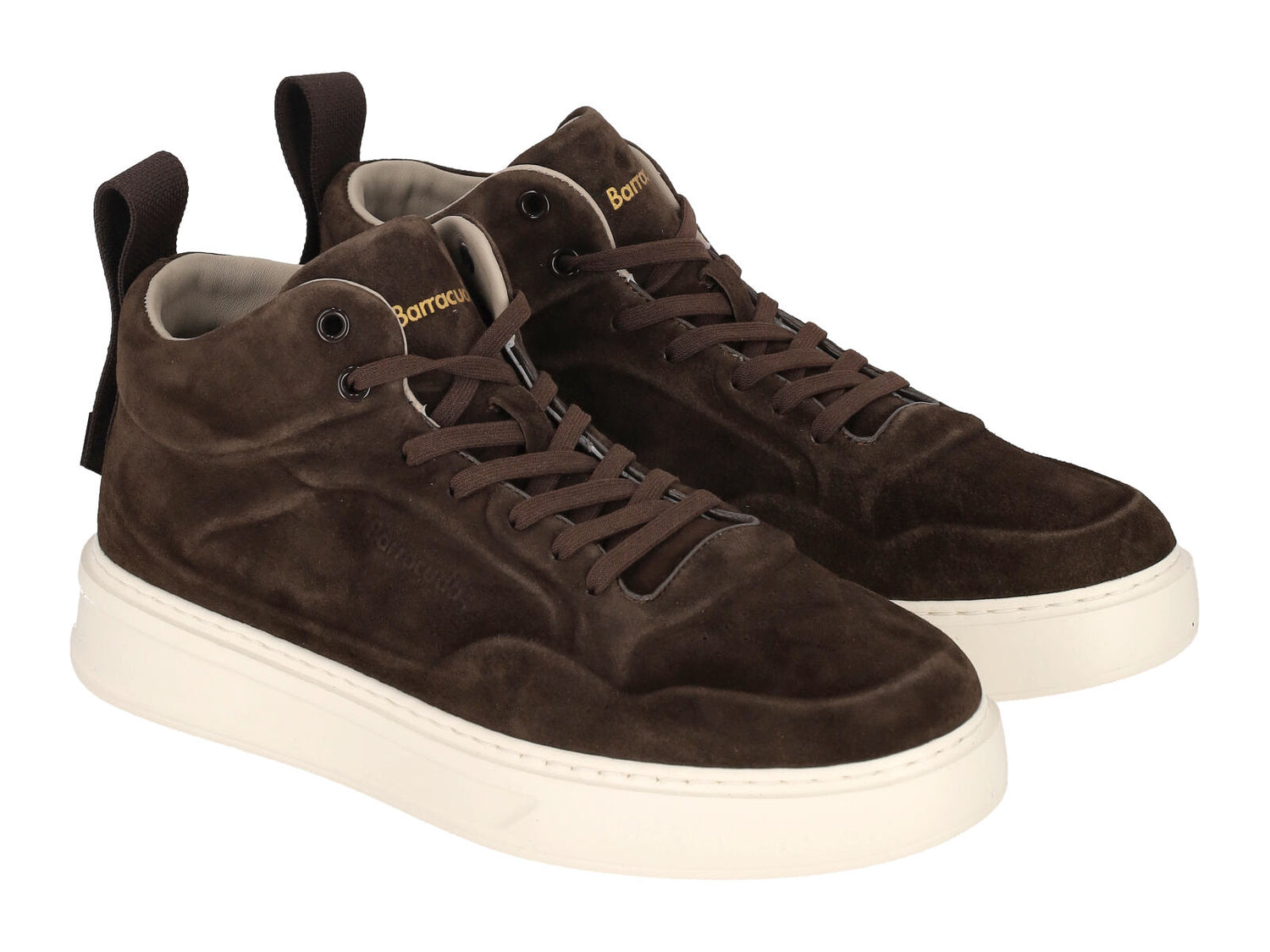 Polacchino in camoscio con fondo in gomma.