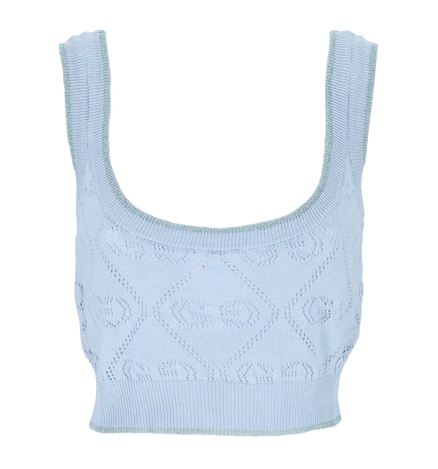 Top in maglia traforata