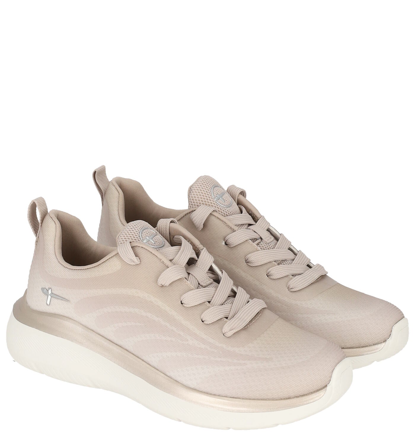 Sneakers in tessuto con riporti gommato degradè