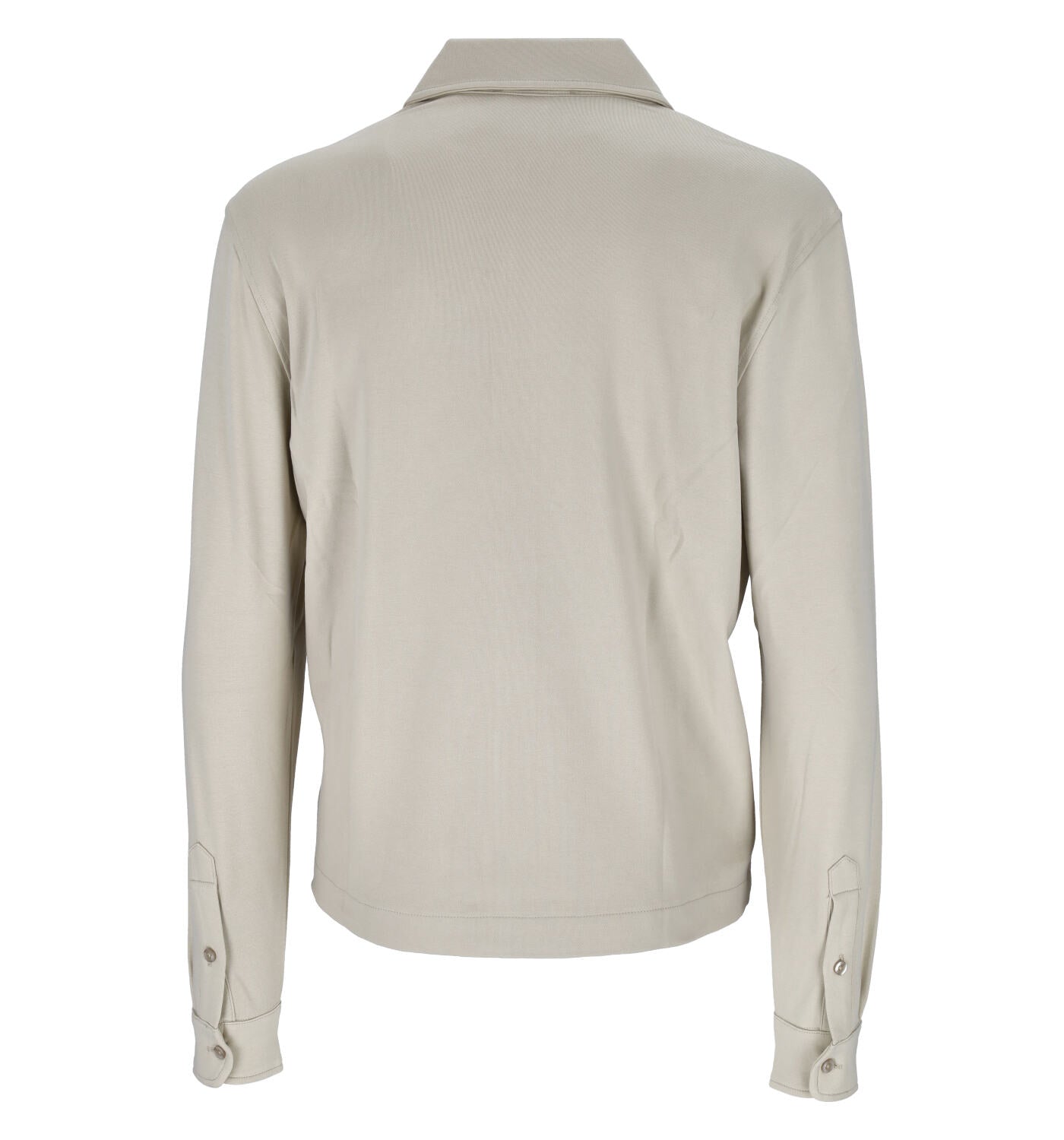 Overshirt manica lunga in felpa con zip