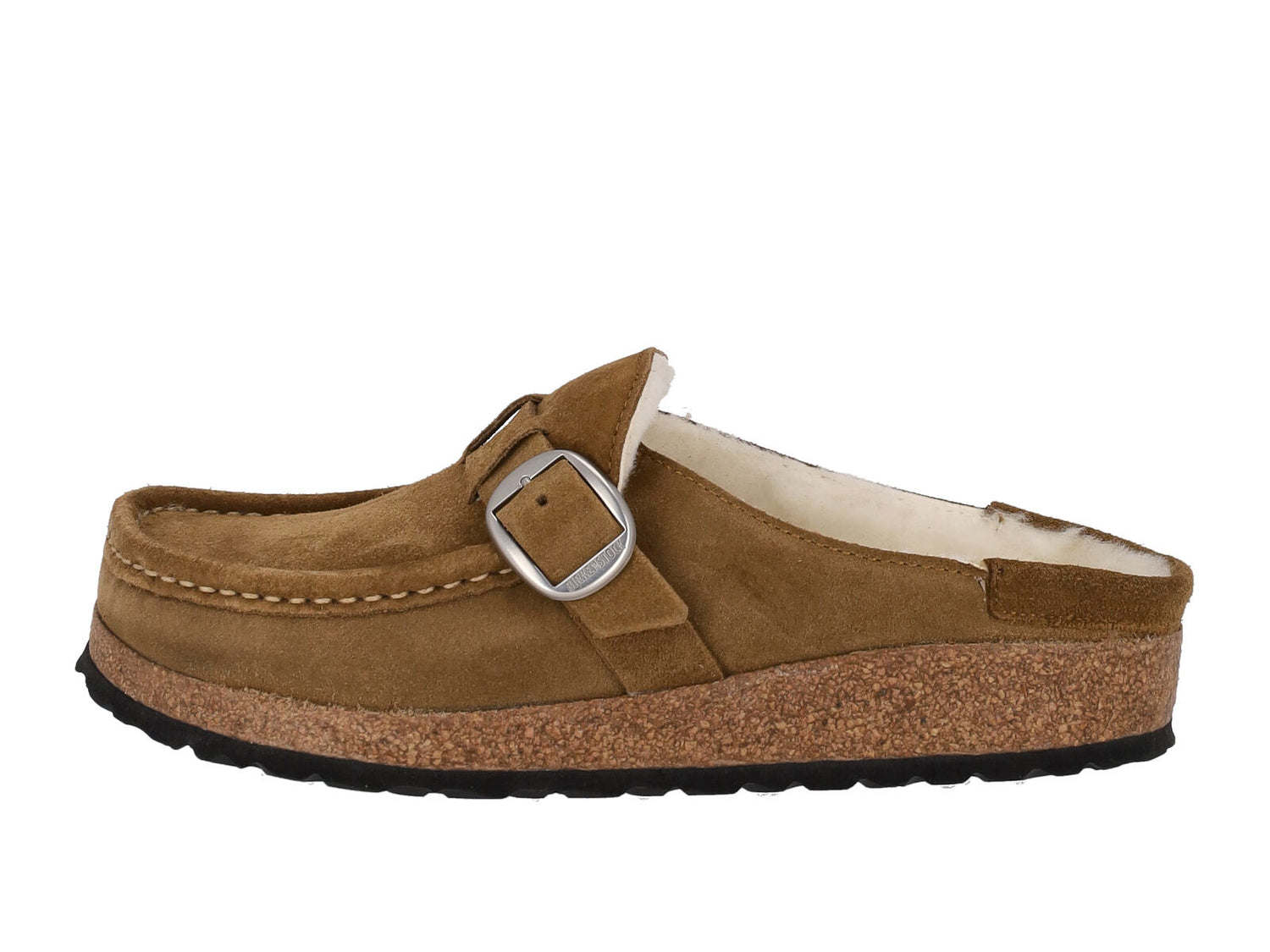 Sabot in camoscio e con interno shearling