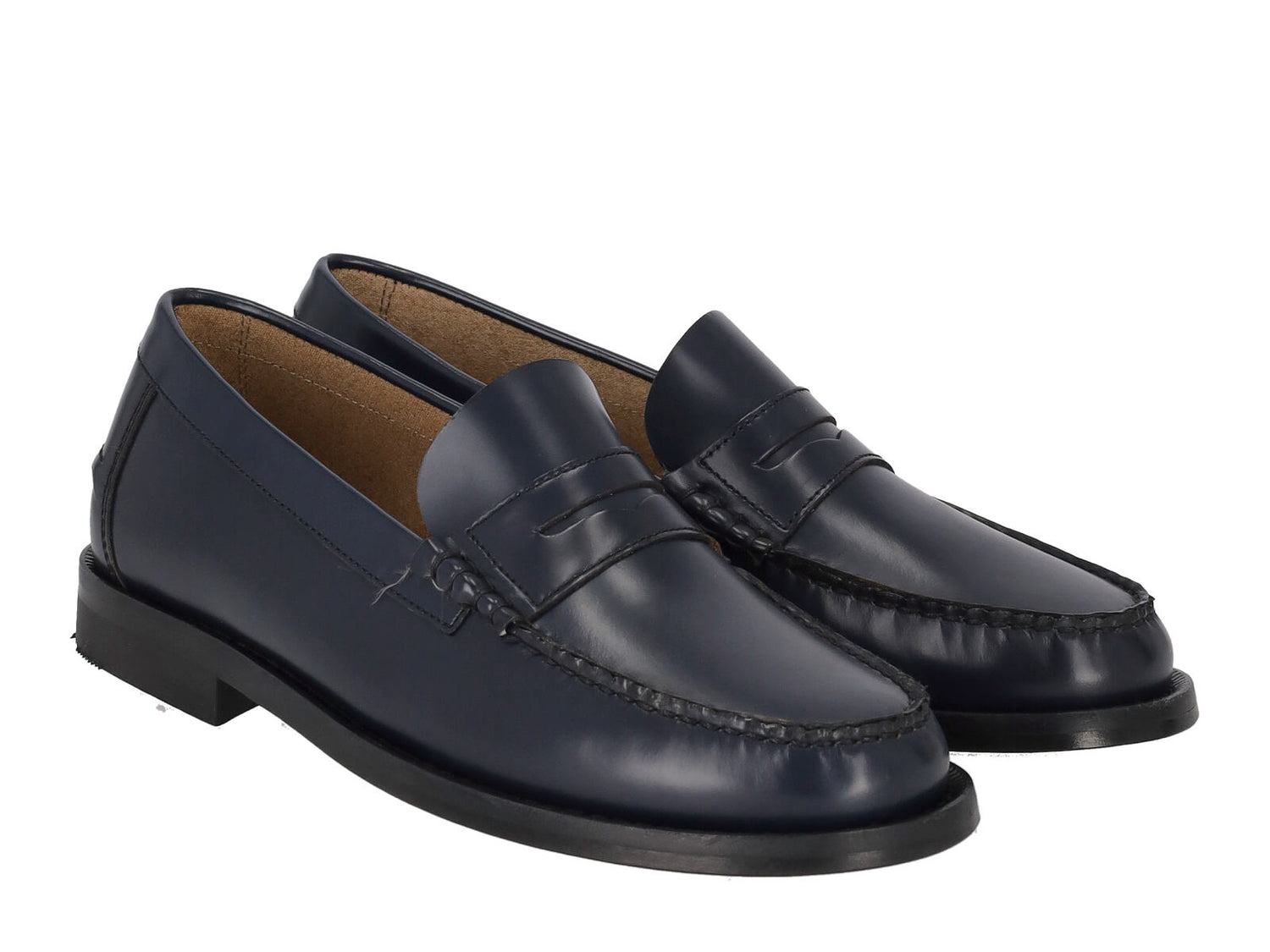 Mocassino in pelle spazzolata con bendina
