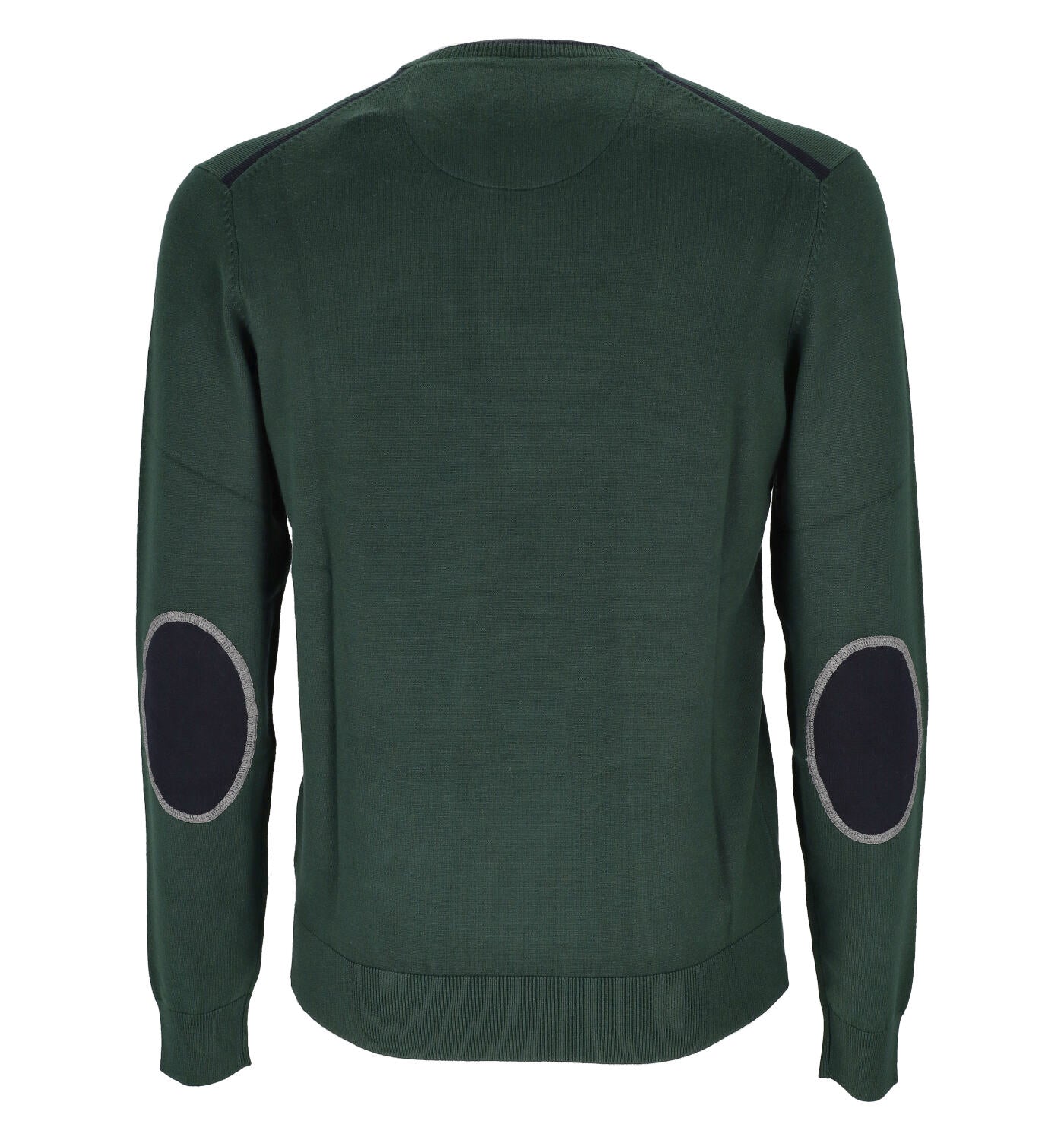 Girocollo con toppe sui gomiti.