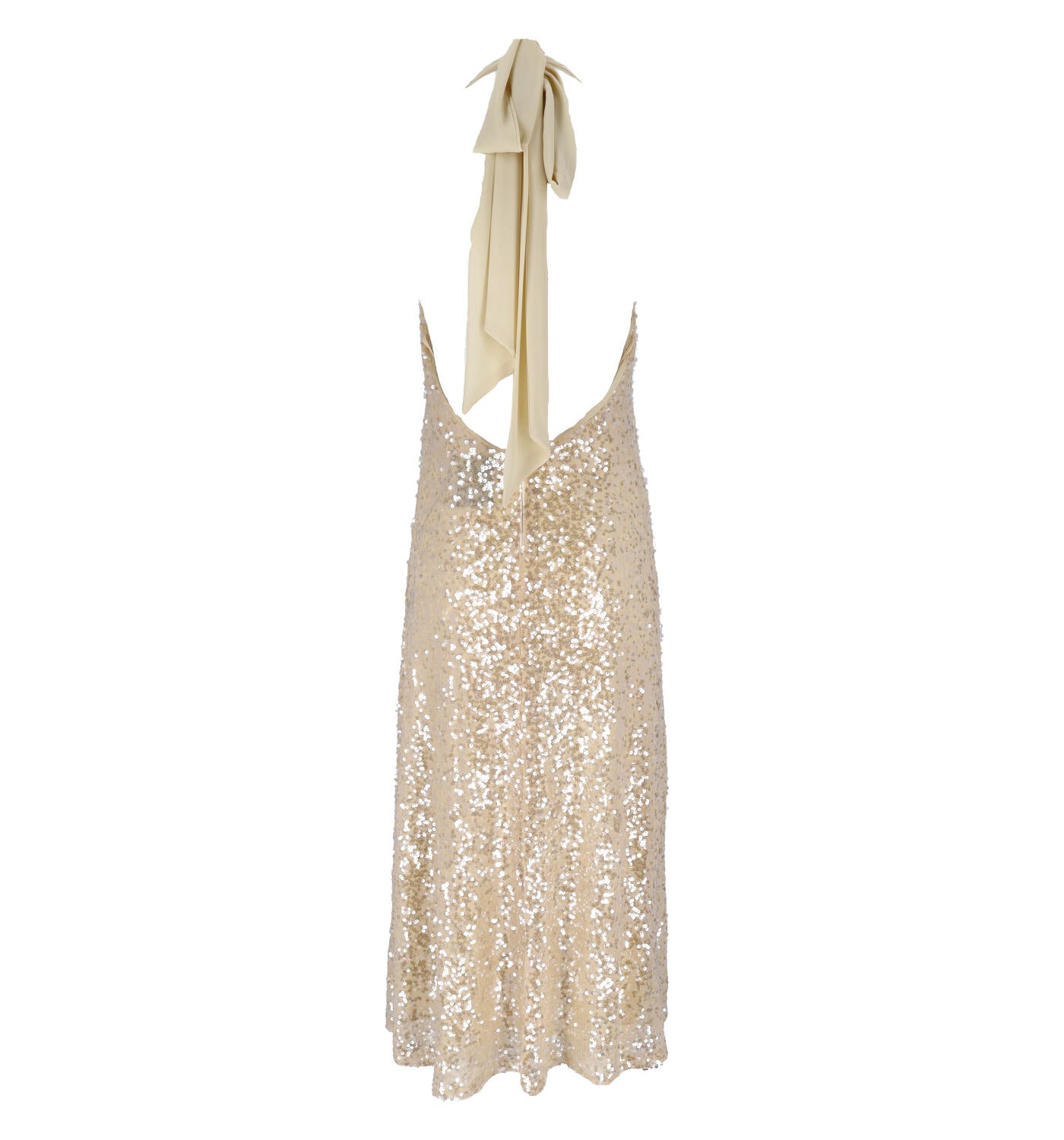 Abito longuette con paillettes