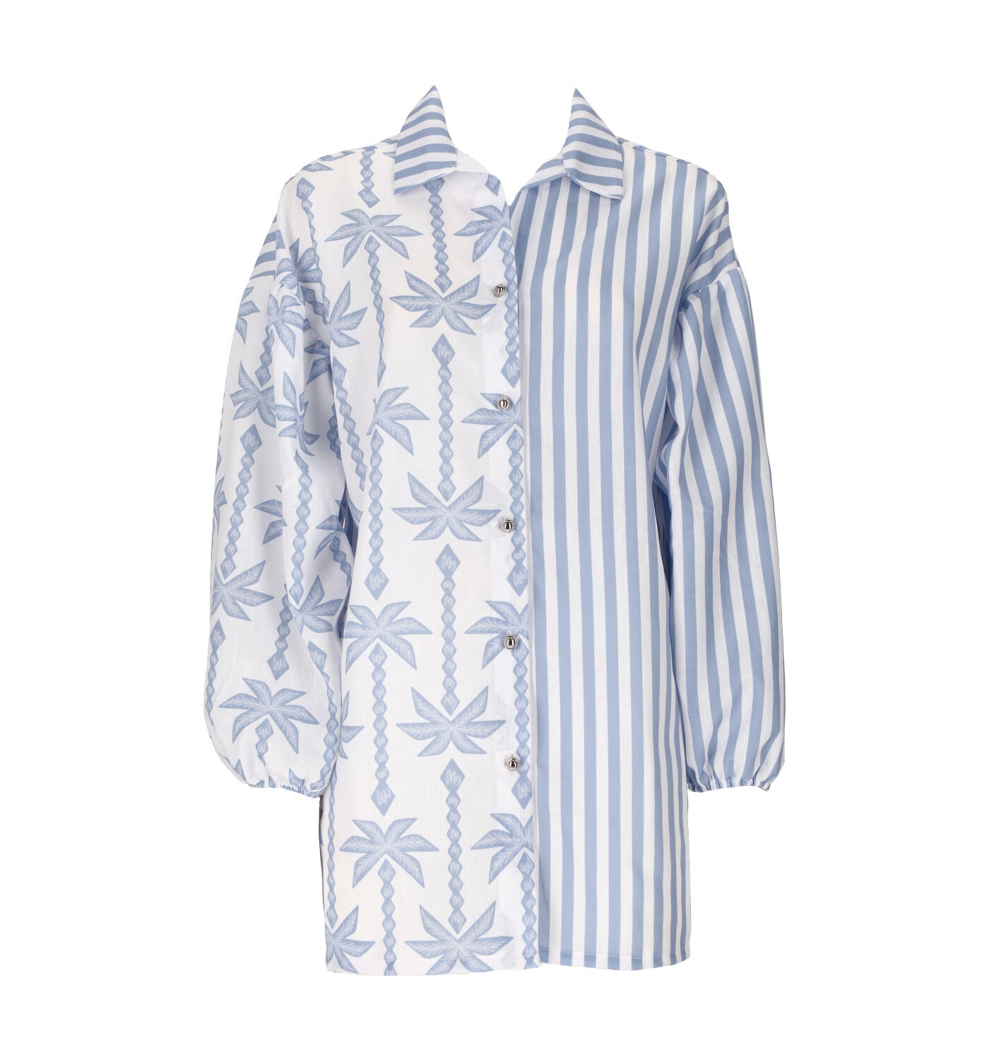 Camicia over copricostume riga e palme