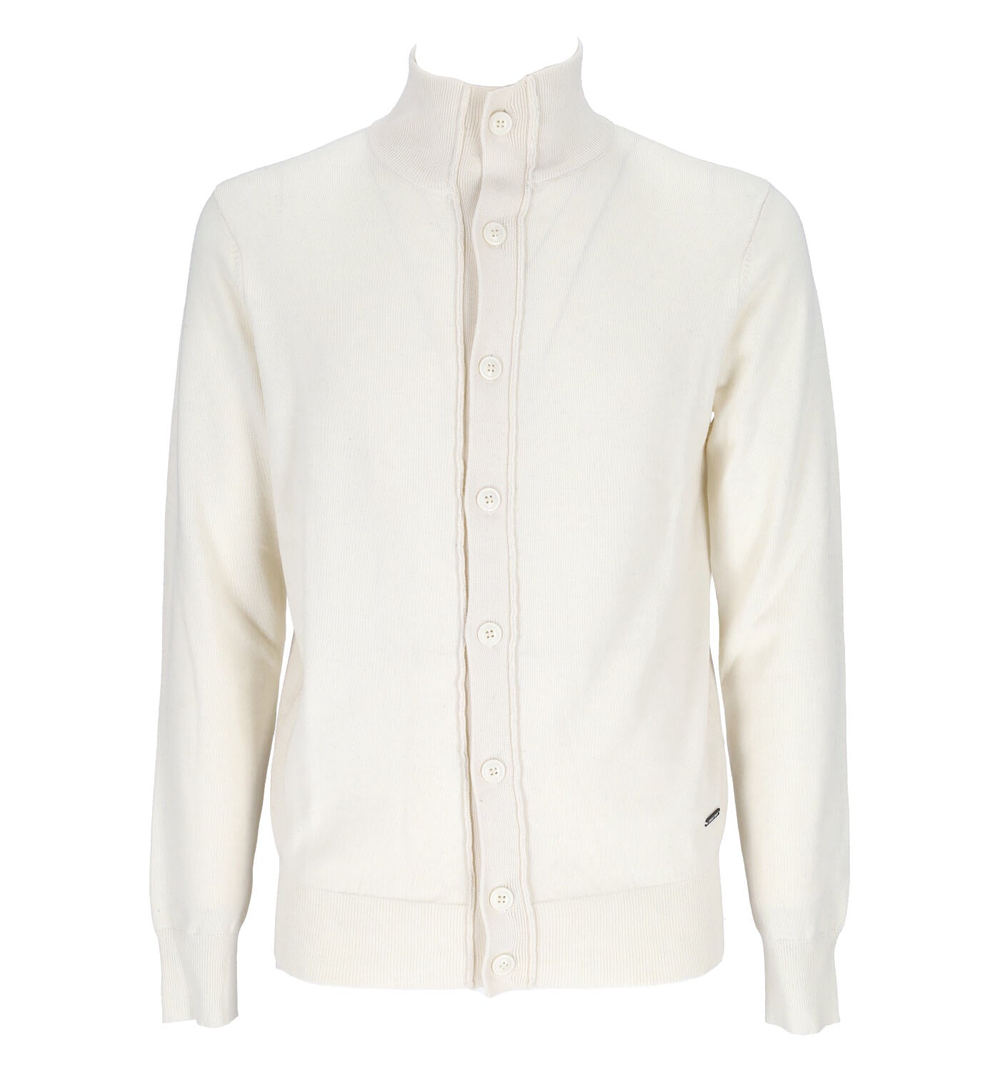 Cardigan collo alto con bottoni