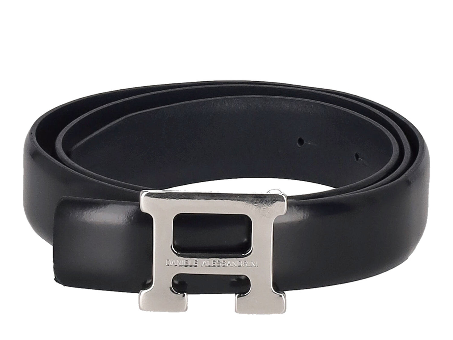 CINTURA SPAZZOLATA FIBBIA ARGENTO