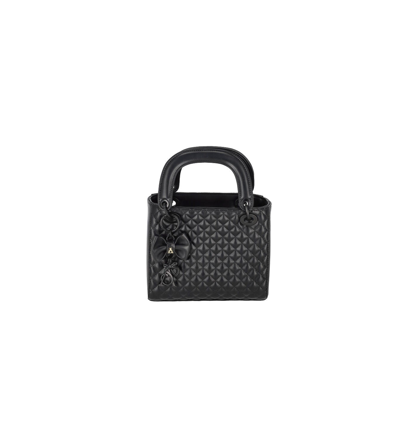 Borsa piccola con ciondolo fiocco e tracolla removibile