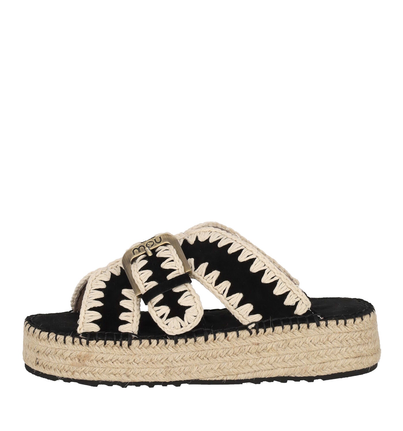 Scalzato JUTE SANDAL 641003A BKWH