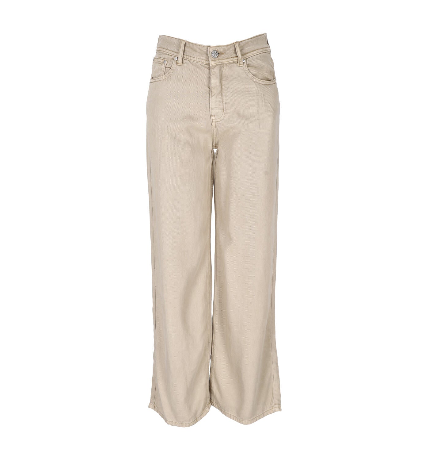 Jeans palazzo sabbiato