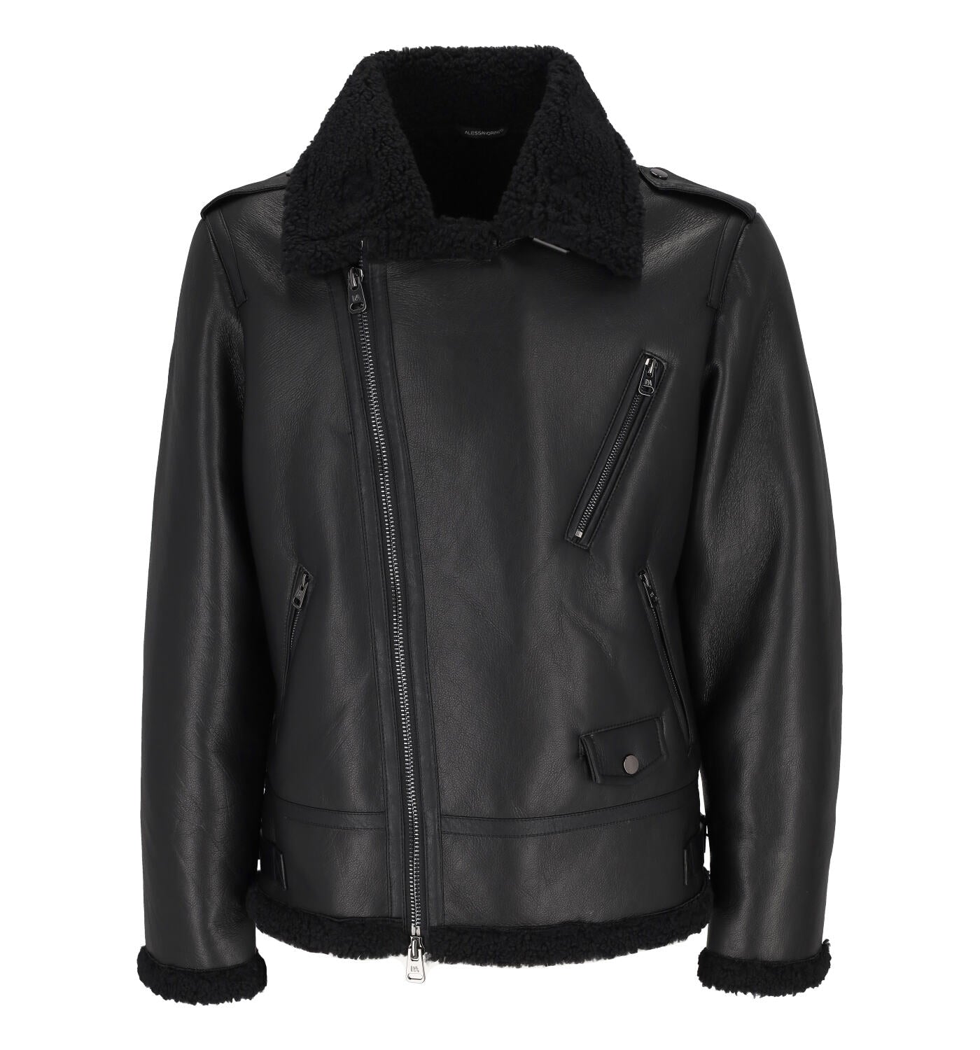 Giacca chiodo con ecomontone.