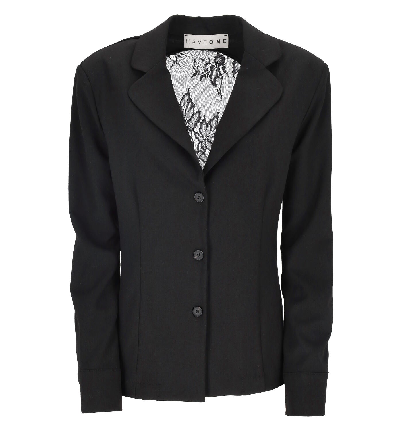 Giacca camicia con retro in pizzo