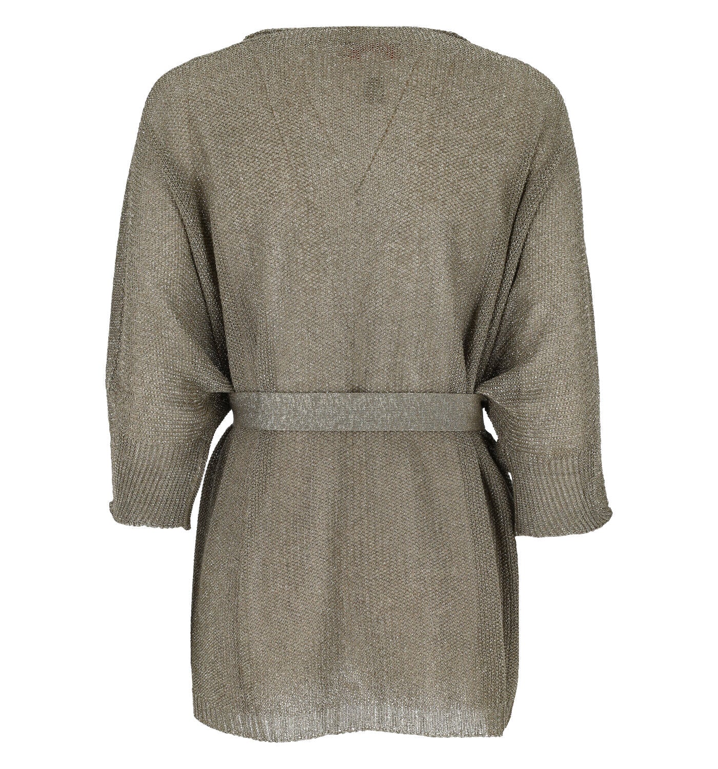 Kimono manica corta lurex con cinturino