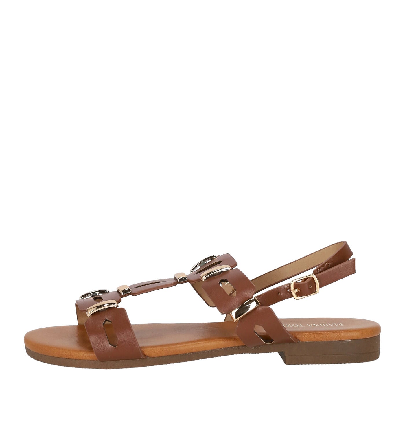 Sandalo due fascette, tacco alto 2 cm