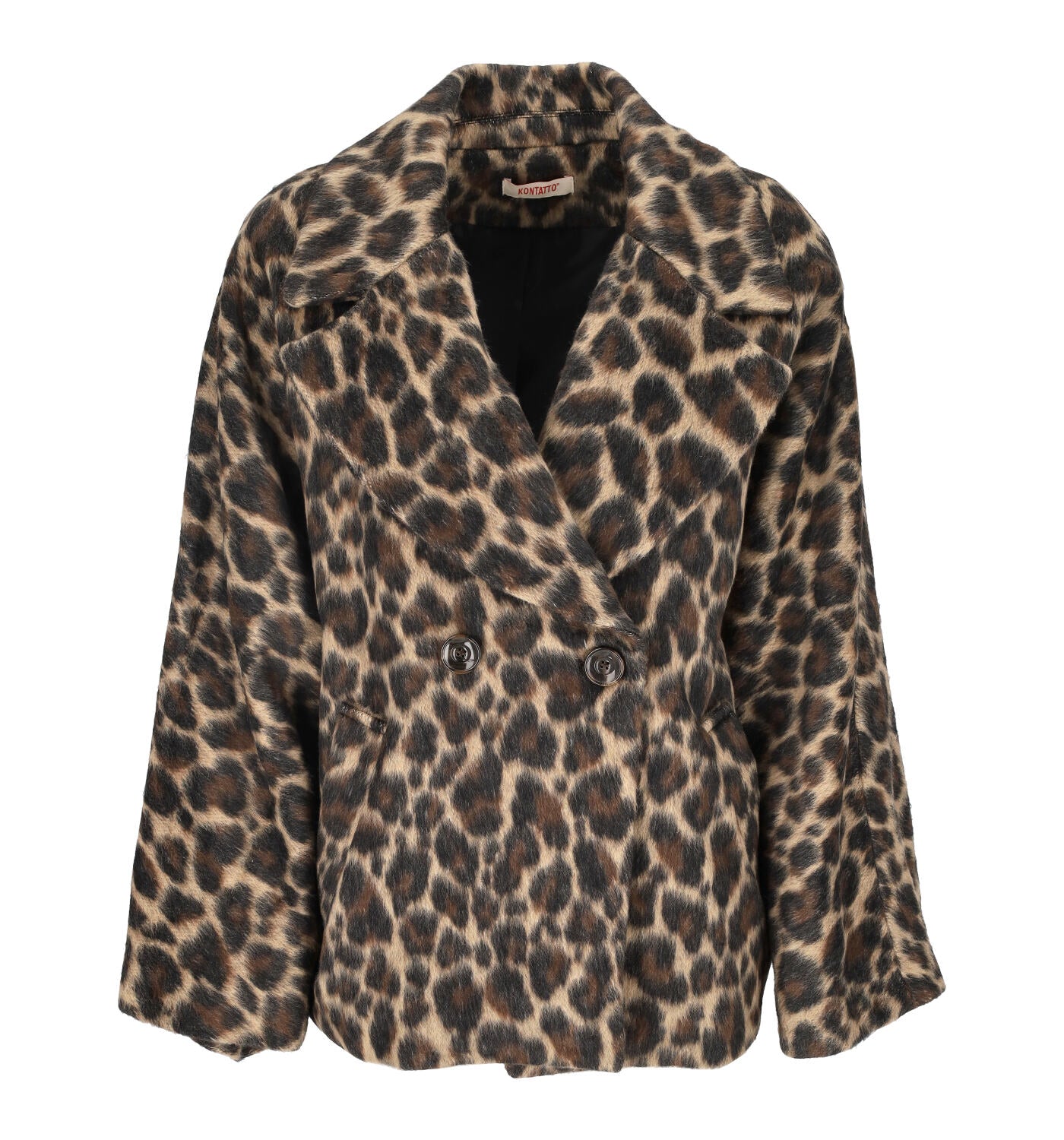 Cappotto corto animalier