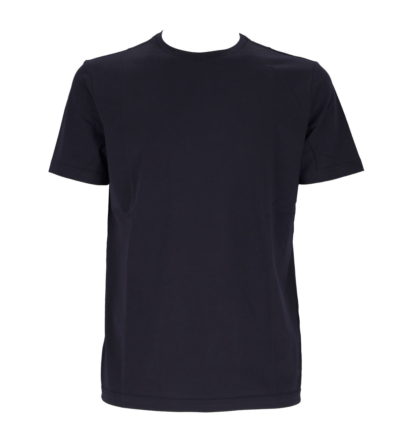 T-shirt mezza manica in cotone fiammato mercerizzato