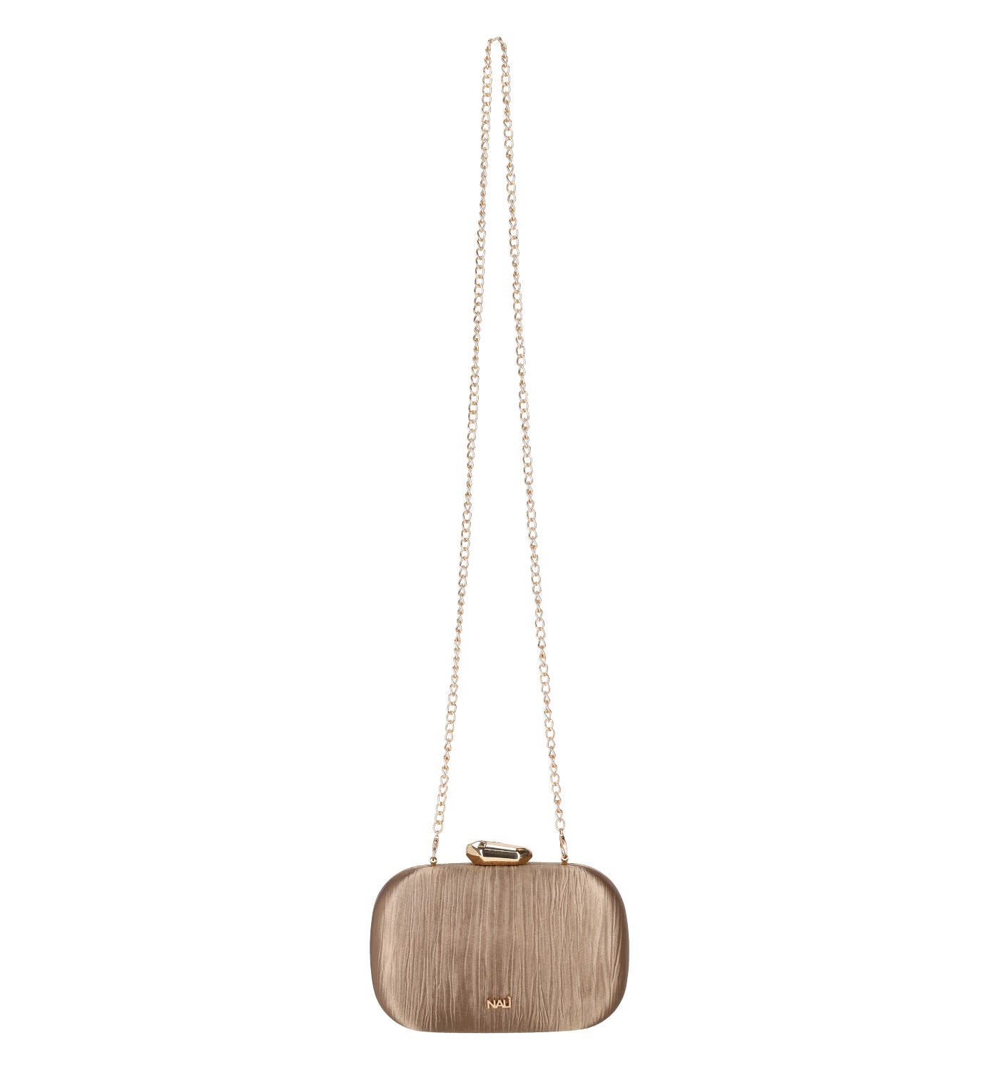 Clutch in plissè laminato