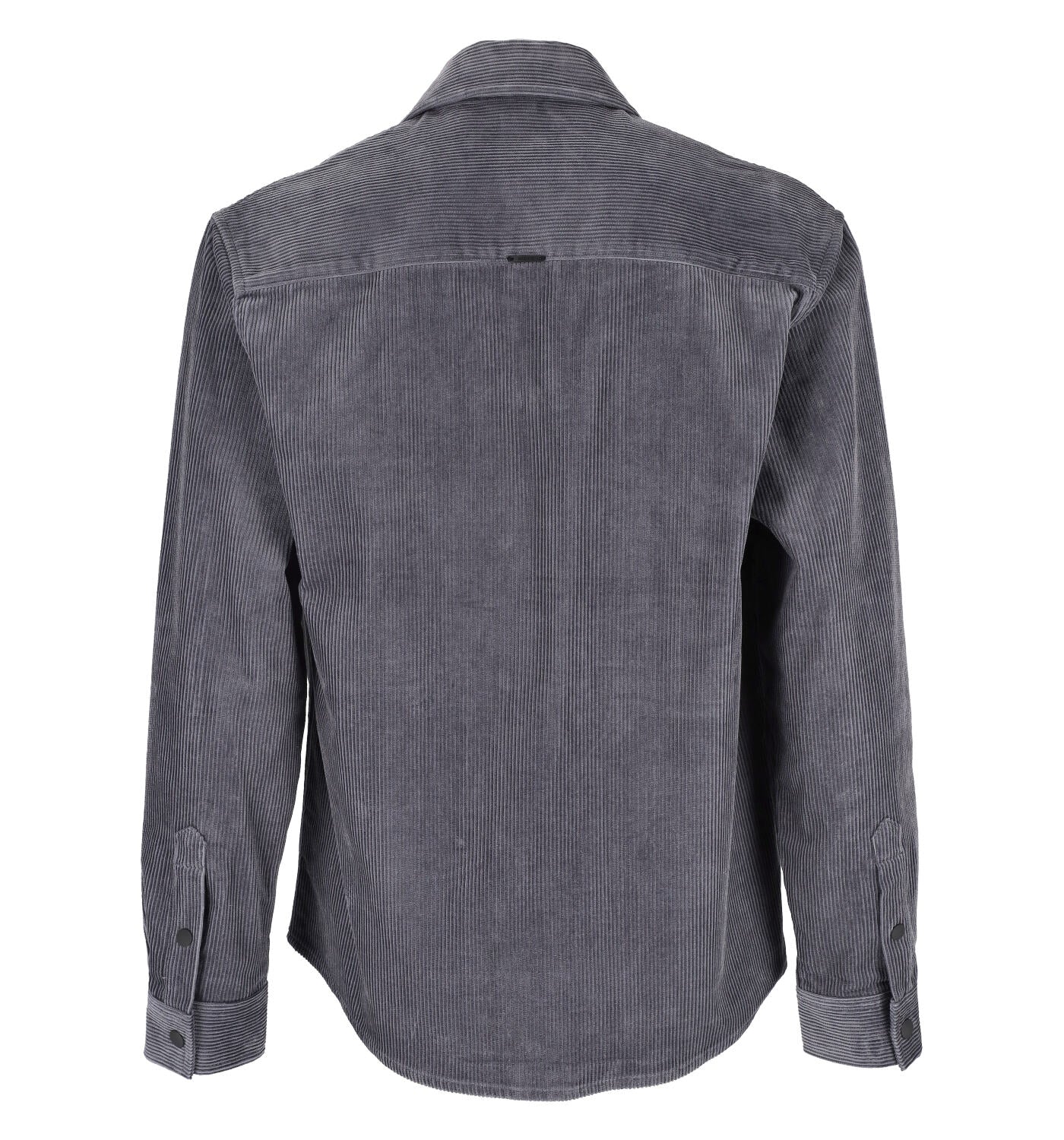 Over shirt a costine con chiusura bottoni