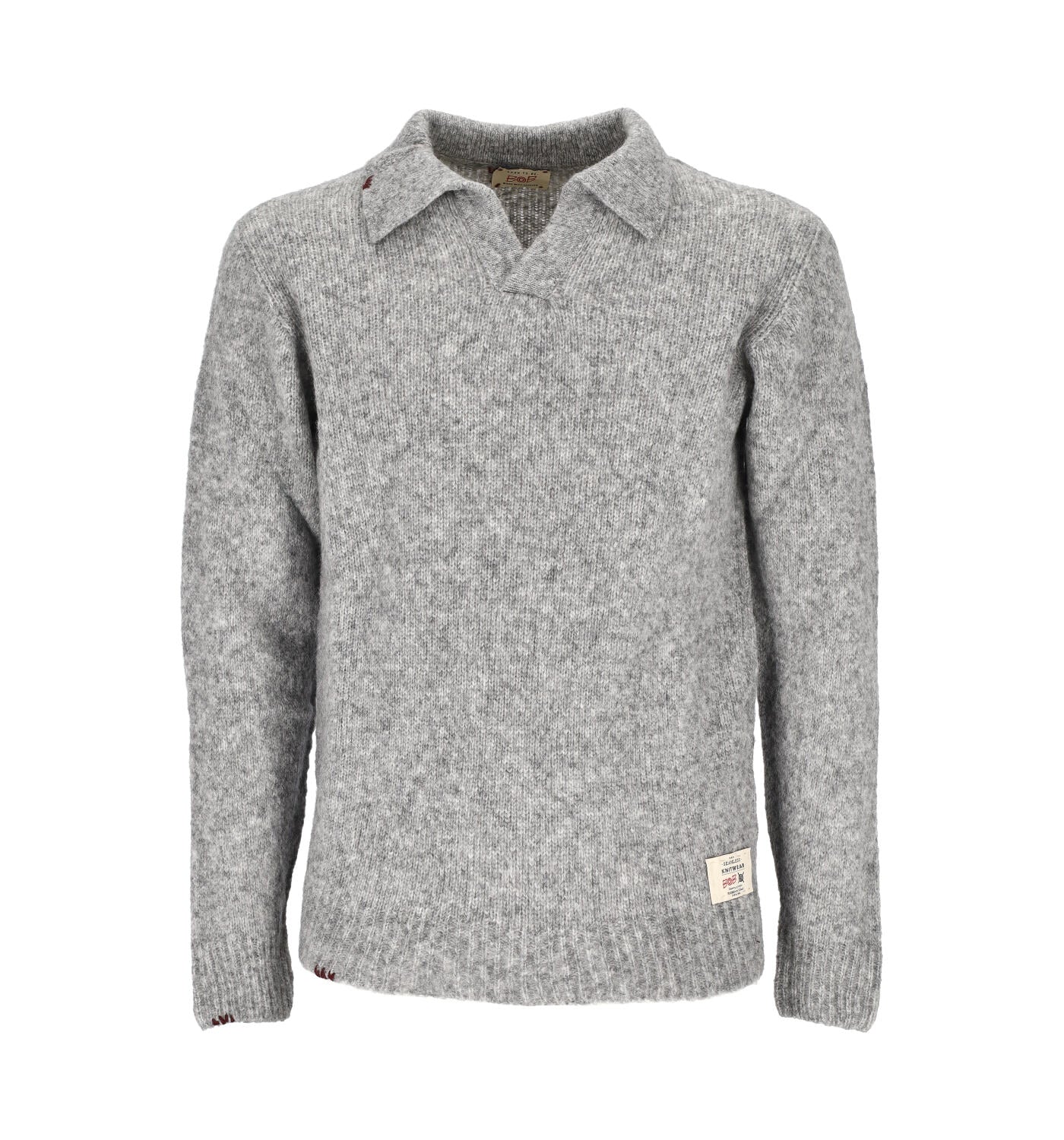 Polo maniche lunghe in lana