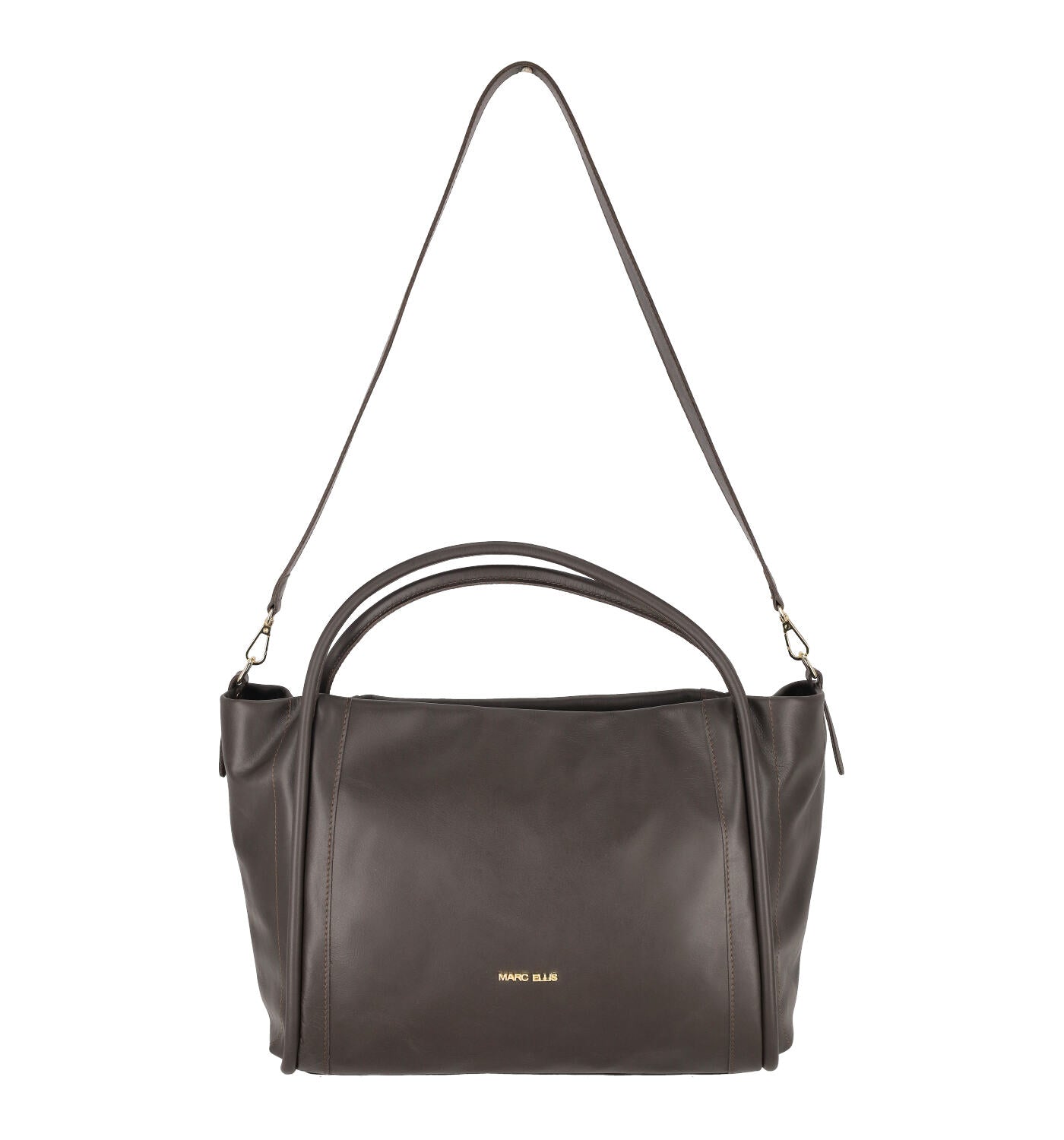 Borsa shopping orizzontale con chiusura a zip e tracolla removibile