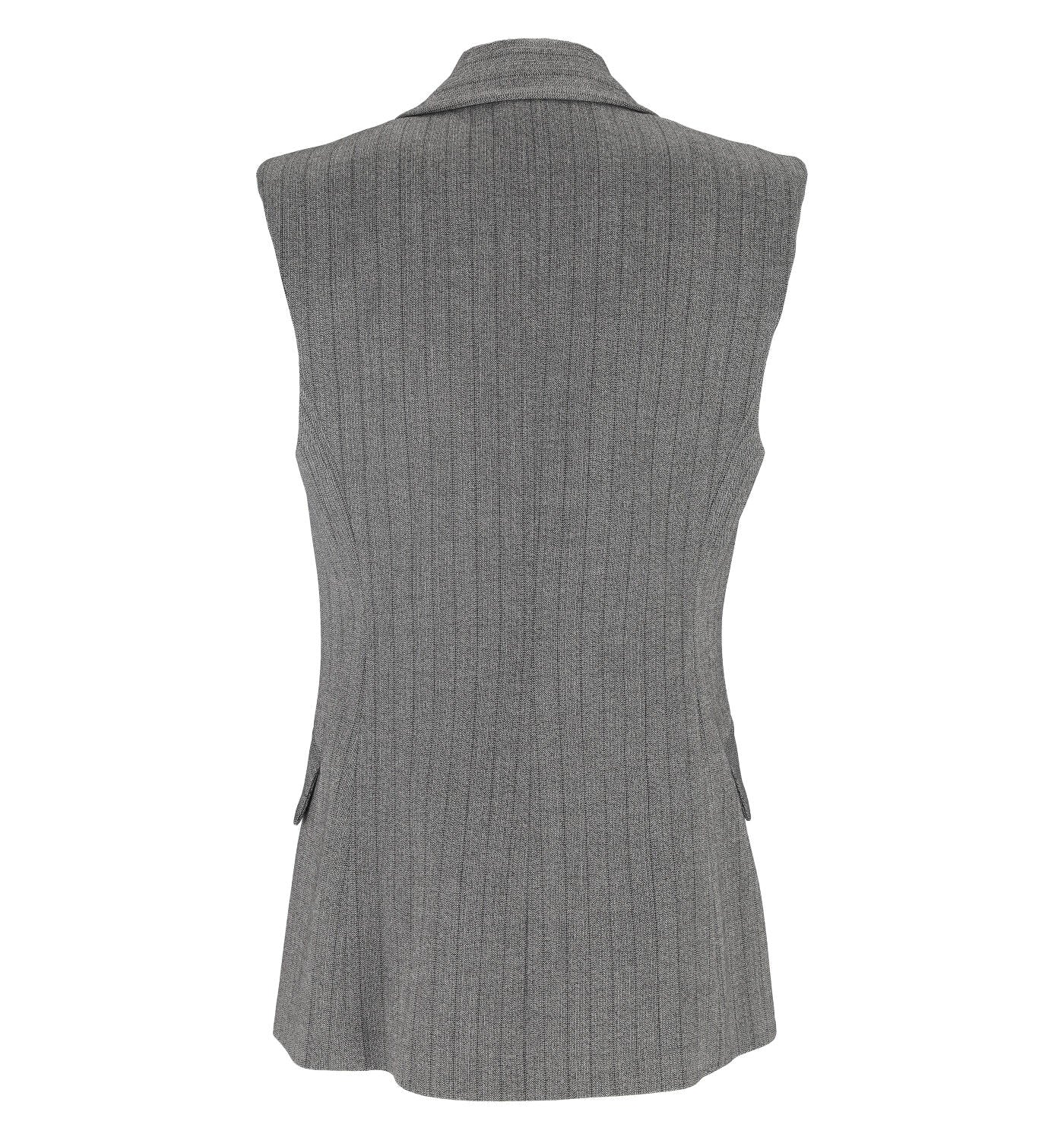 Gilet con bottone perla e