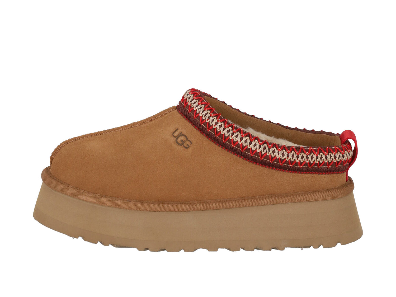 Sabot in camoscio, con cuciture a contrasto. Suola in gomma alta.