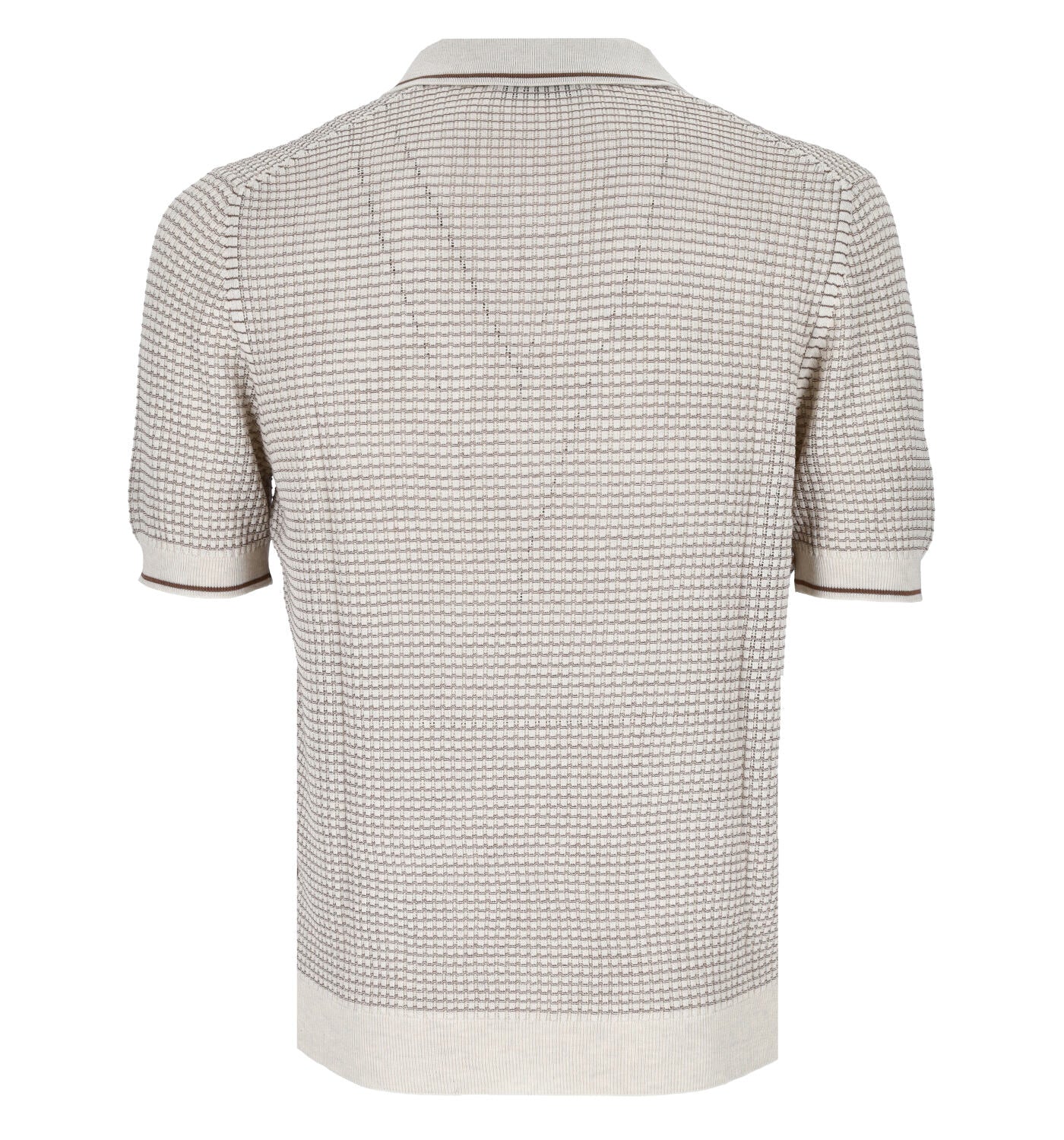 Polo bowling mezza manica in cotone operato