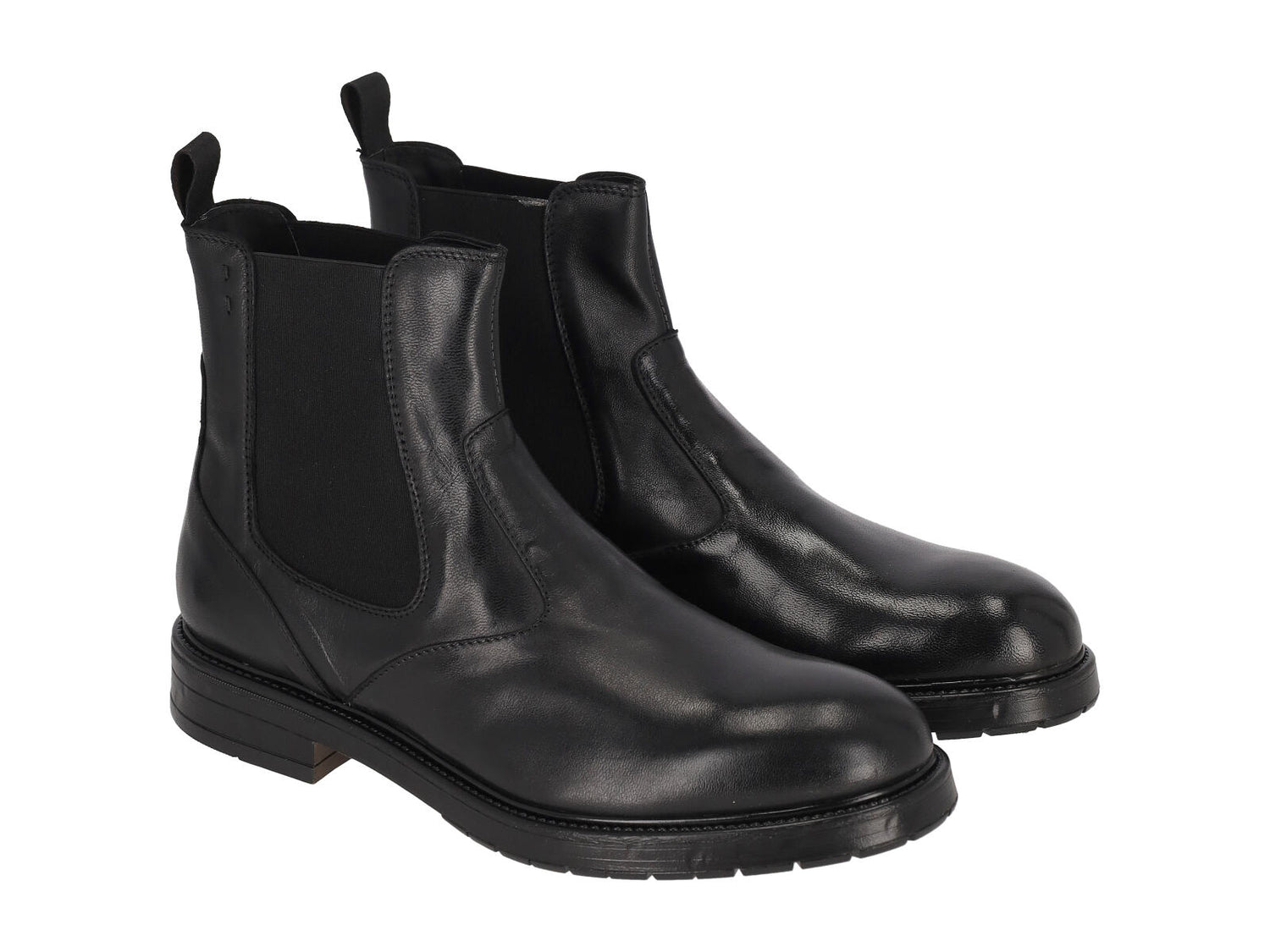 Beatles in pelle con suola in gomma.