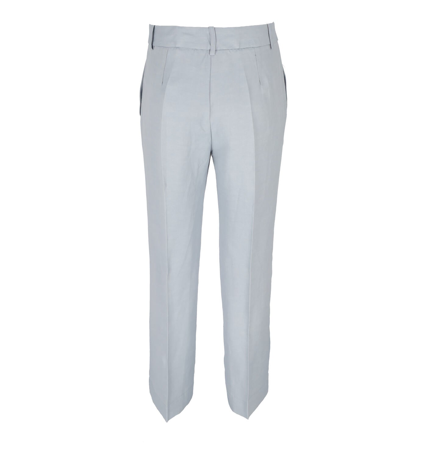 Pantalone a palazzo in lino e viscosa