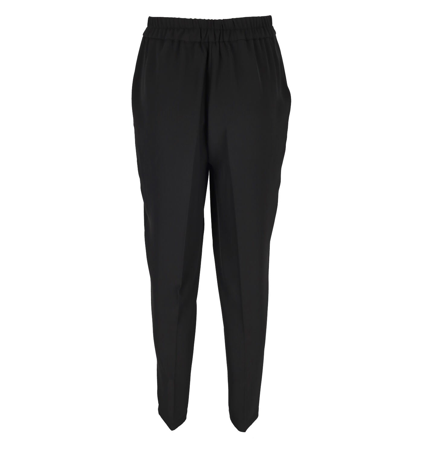 Pantalone a sigaretta con elastico in vita sul retro