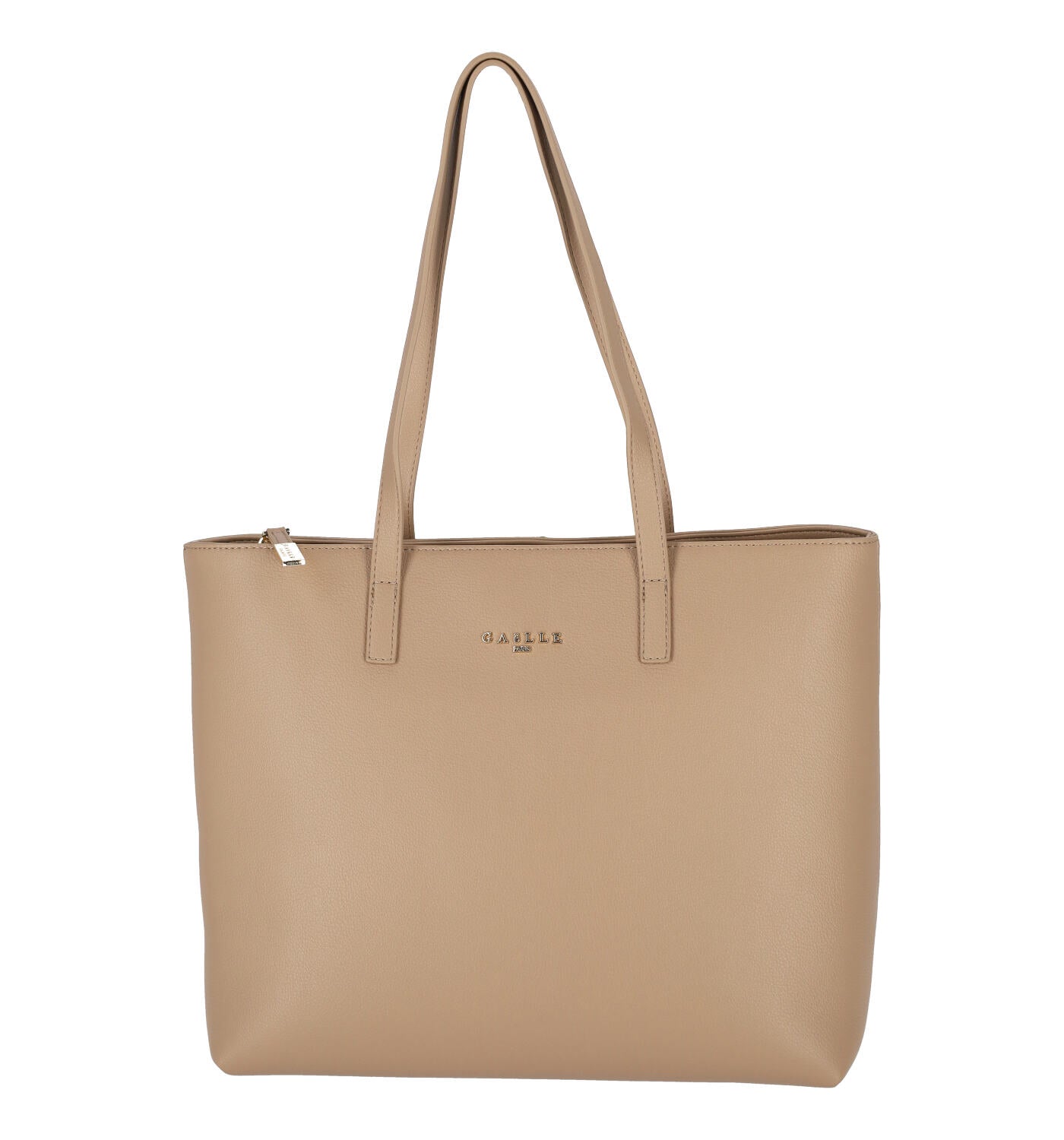 Borsa Shopping media con manici lunghi e chiusura zip