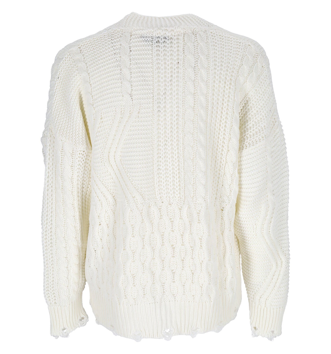 Cardigan in lana con bottoni sciallato