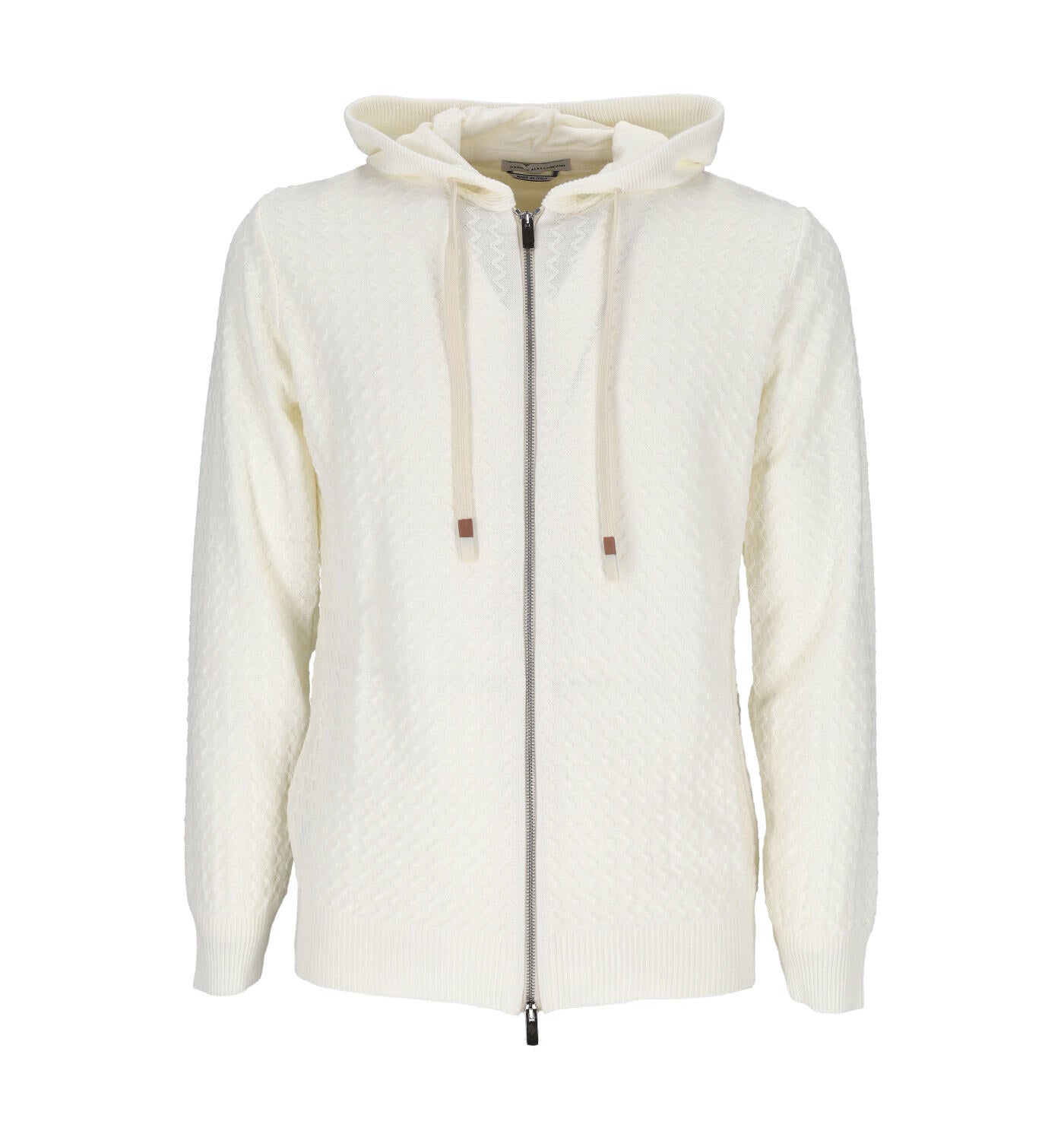 Maglia con zip e cappuccio